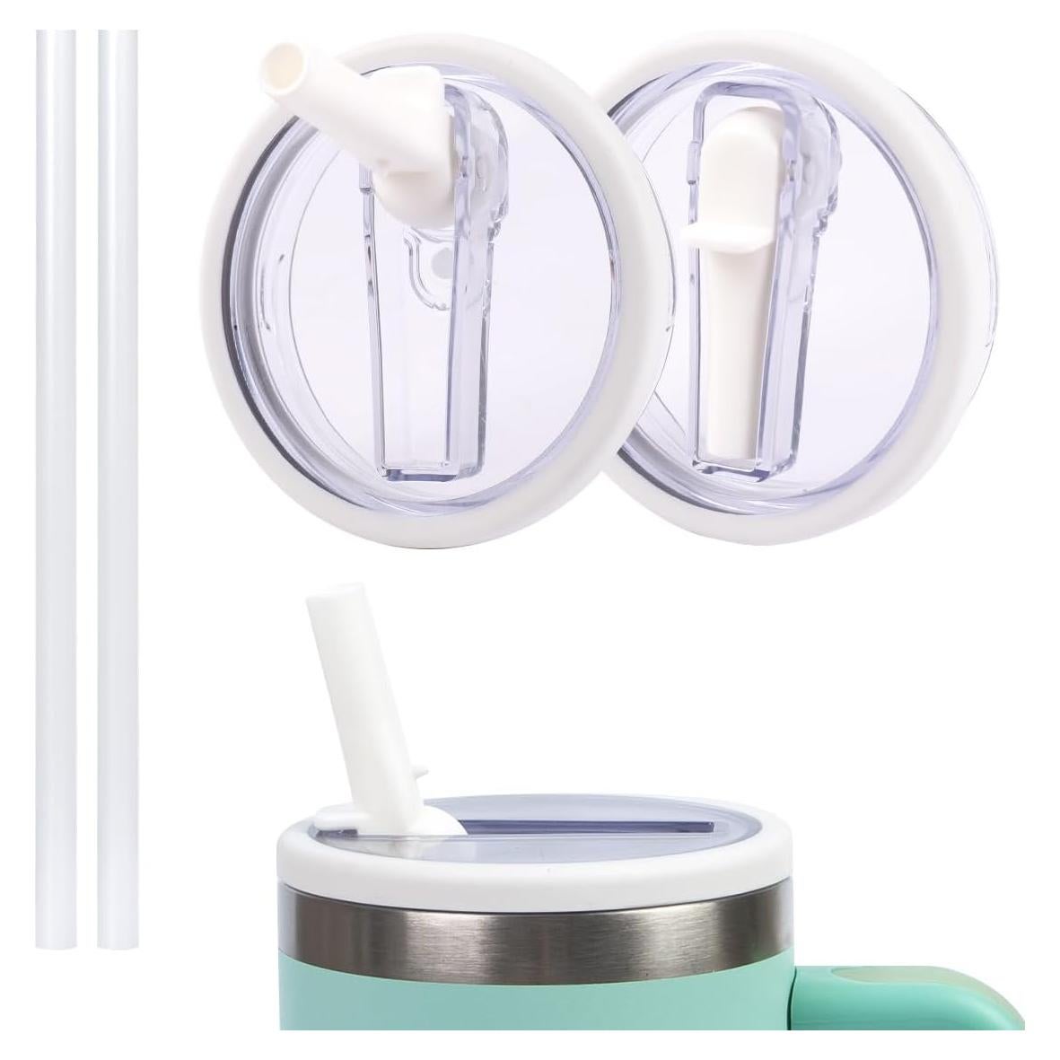 2 Tapas de Pajita Flip Reemplazo Stanley Quencher 40oz