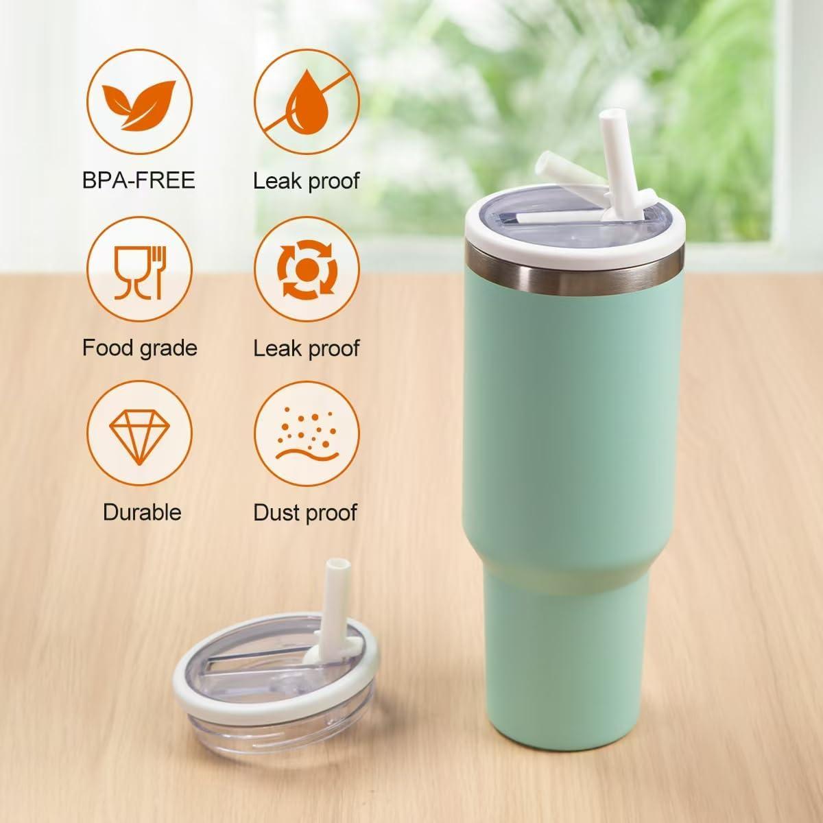 2 Tapas de Pajita Flip Reemplazo Stanley Quencher 40oz