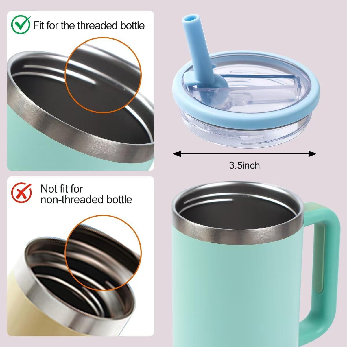 2 Tapas de Pajita Flip Reemplazo Stanley Quencher 40oz