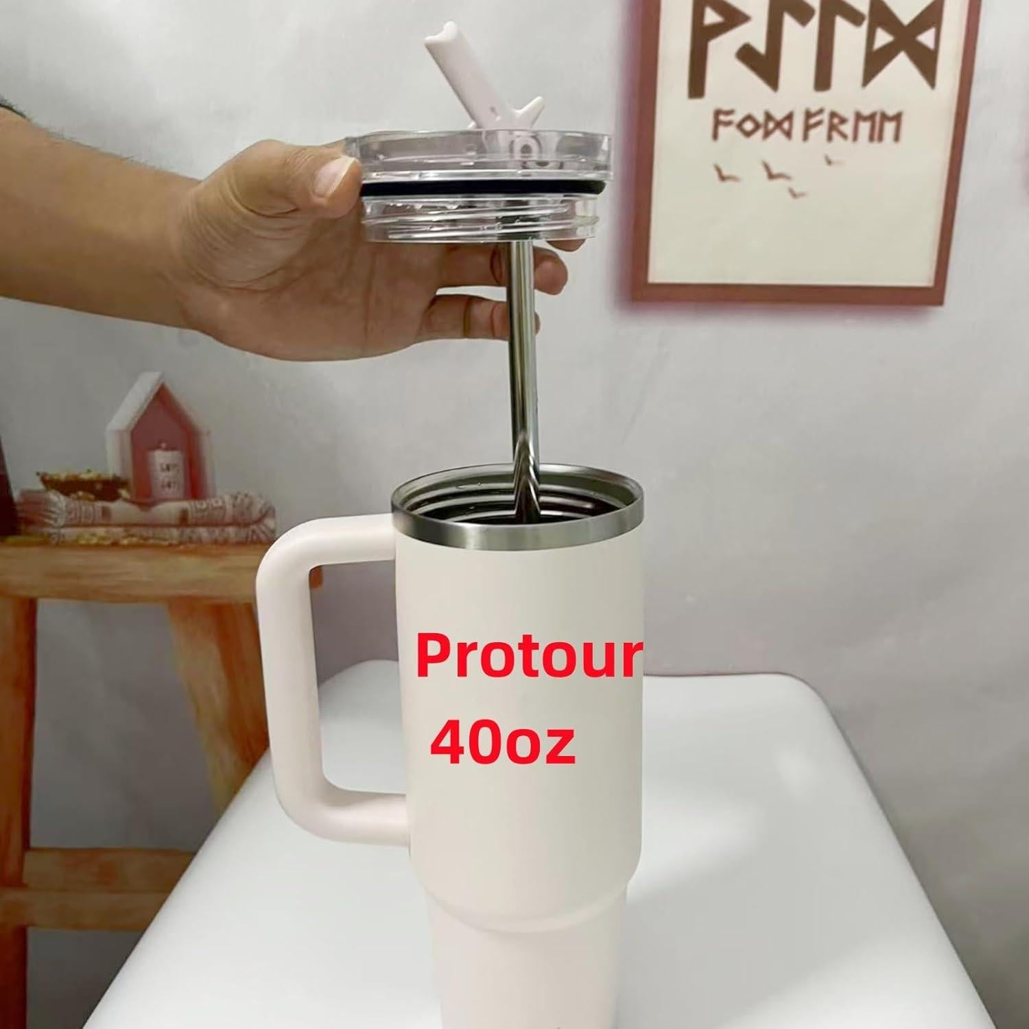 Tapa de Popote Flip GL-Auking 40oz para Vaso Stanley ProTour