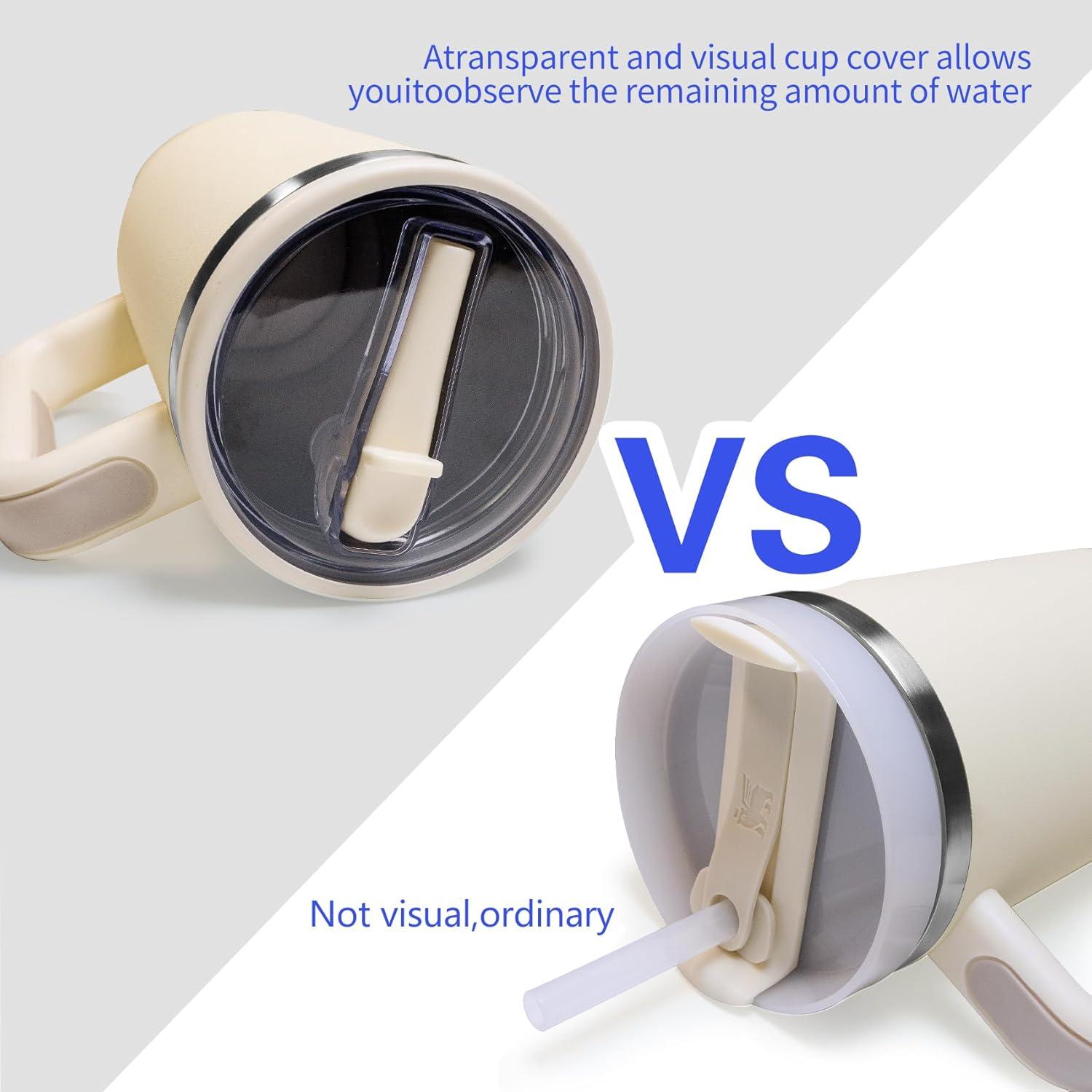 2 Tapas de Reemplazo FUTYA para Vaso Stanley Quencher 1.2L