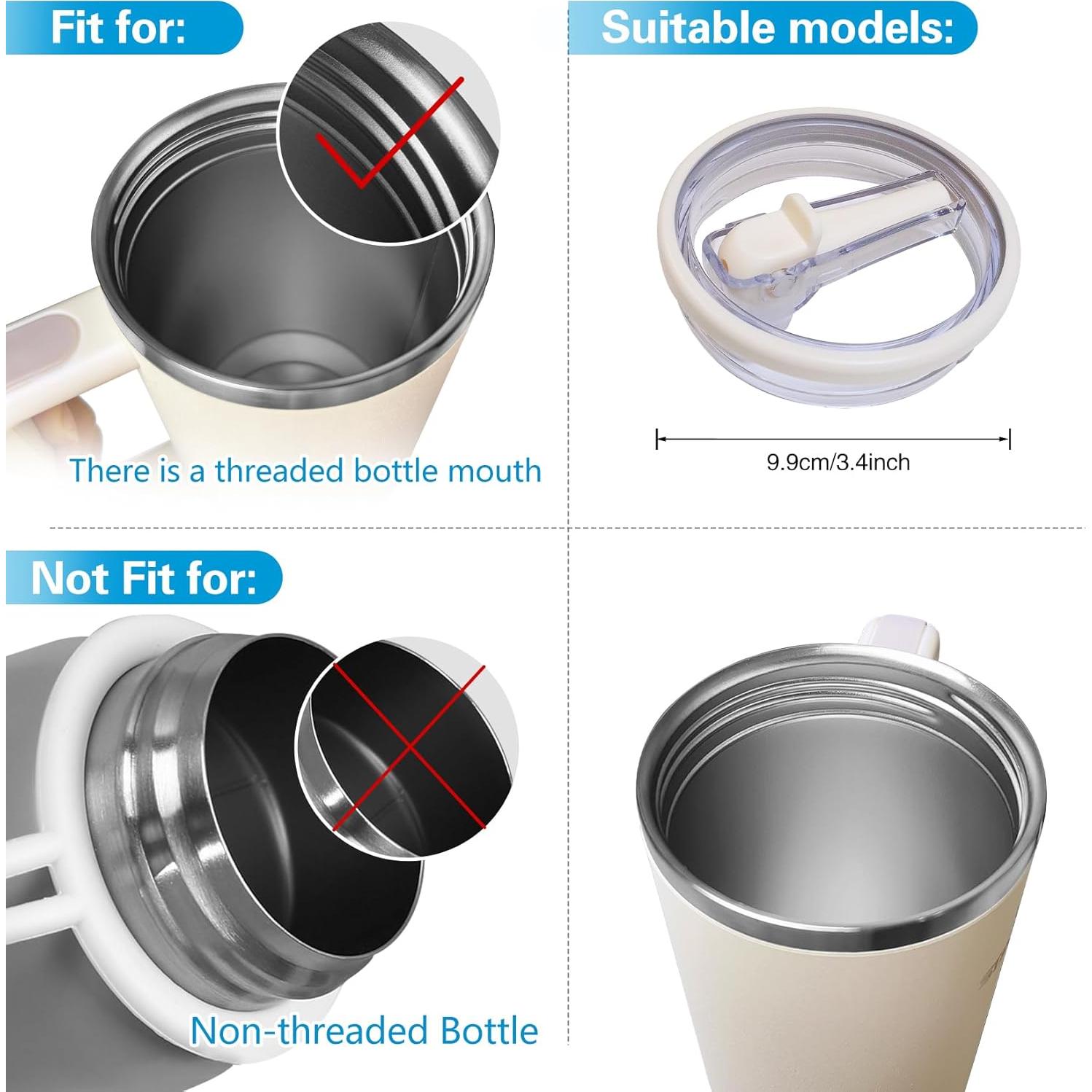 2 Tapas de Reemplazo FUTYA para Vaso Stanley Quencher 1.2L