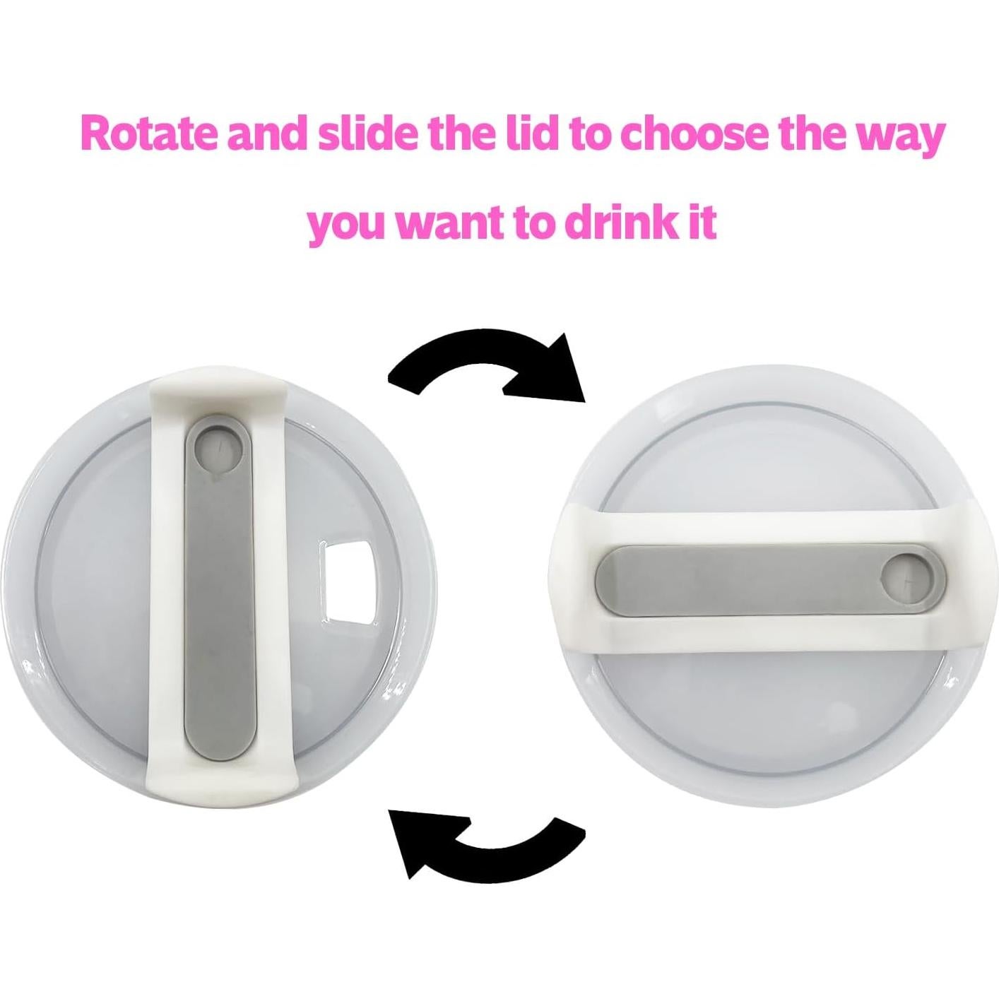 Tapa de Reemplazo para Taza Stanley 40 Oz - 2 Piezas Rosa