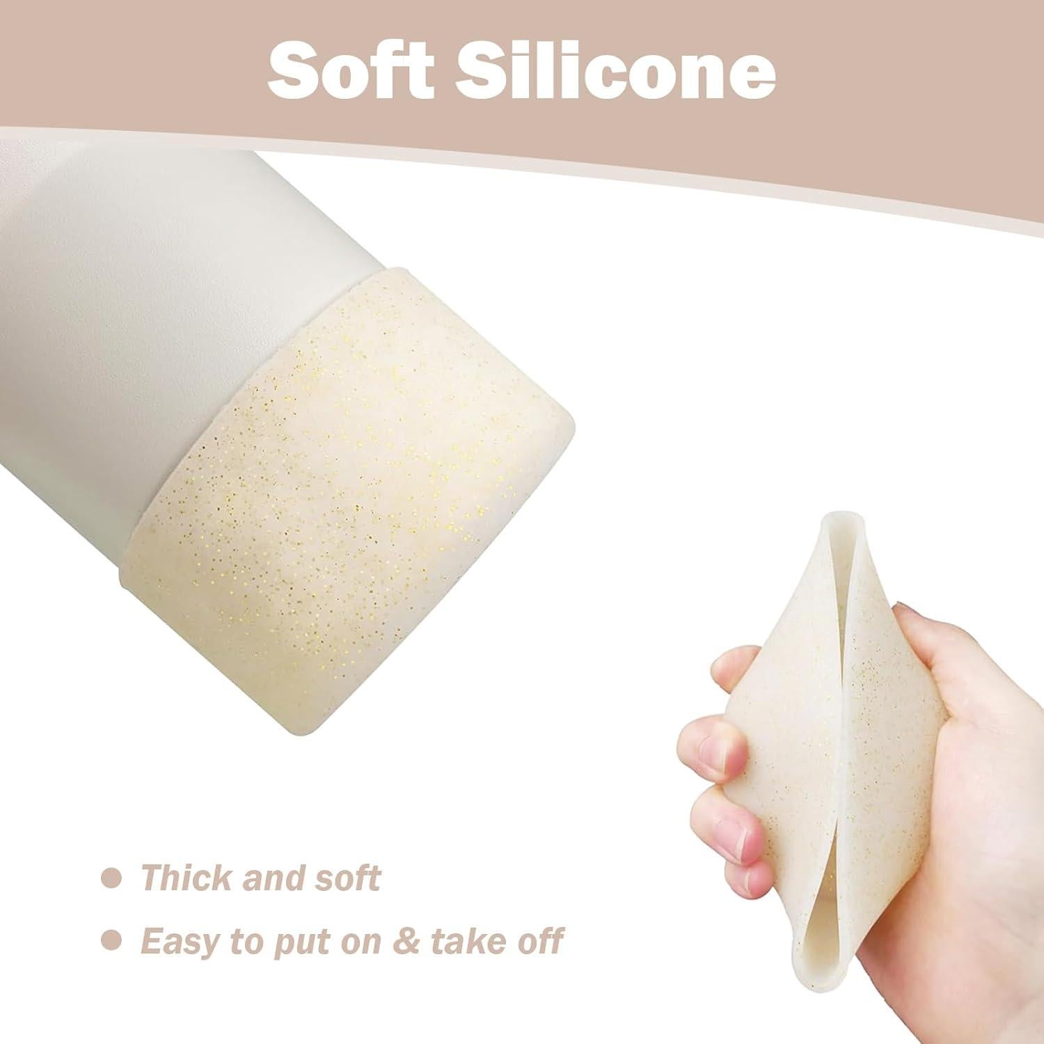 Bota de Silicona Brillante CHEMLLC para Stanley Cup 20-40 oz