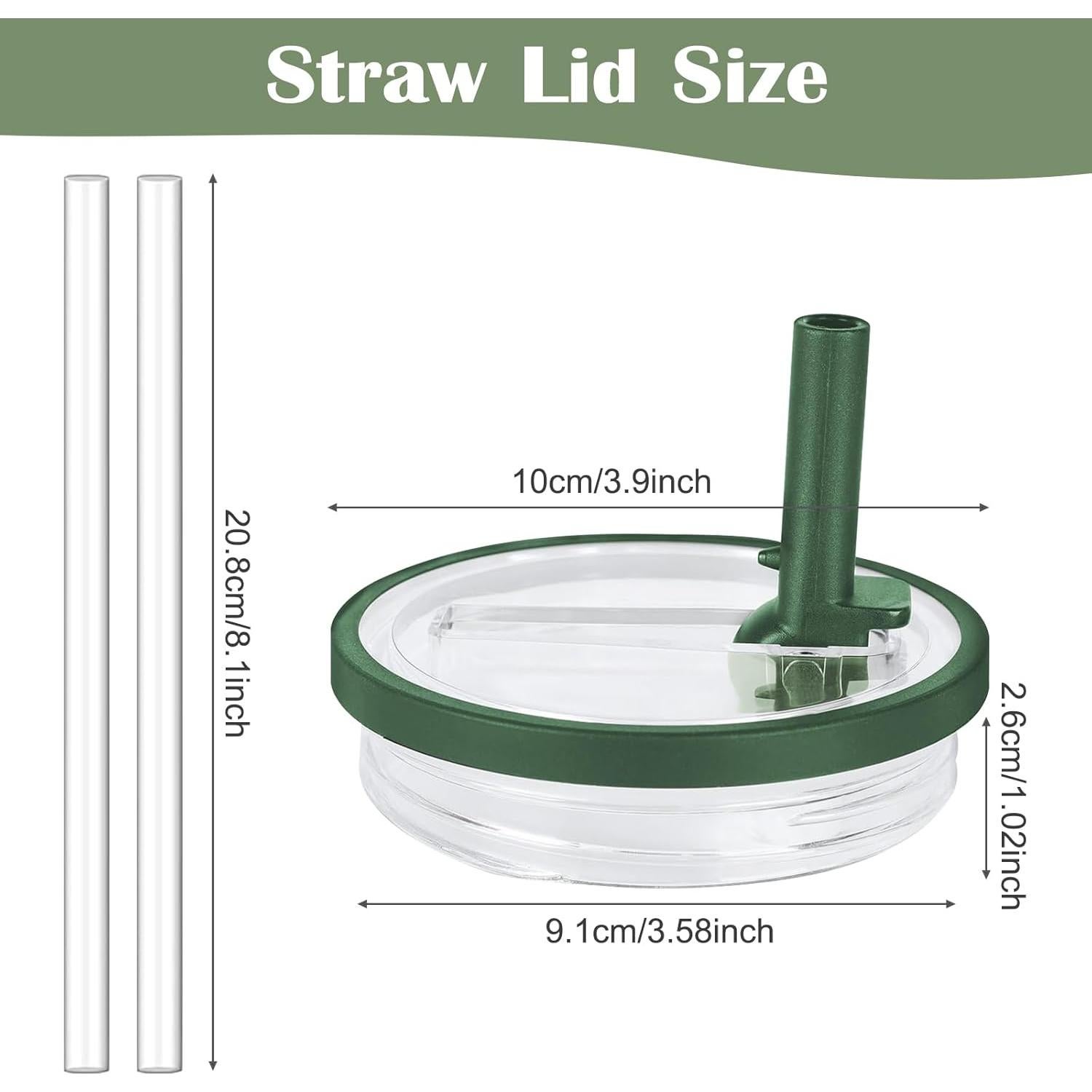 Tapa de Popote Flip Stanley 40 OZ Verde Militar - 2 Piezas