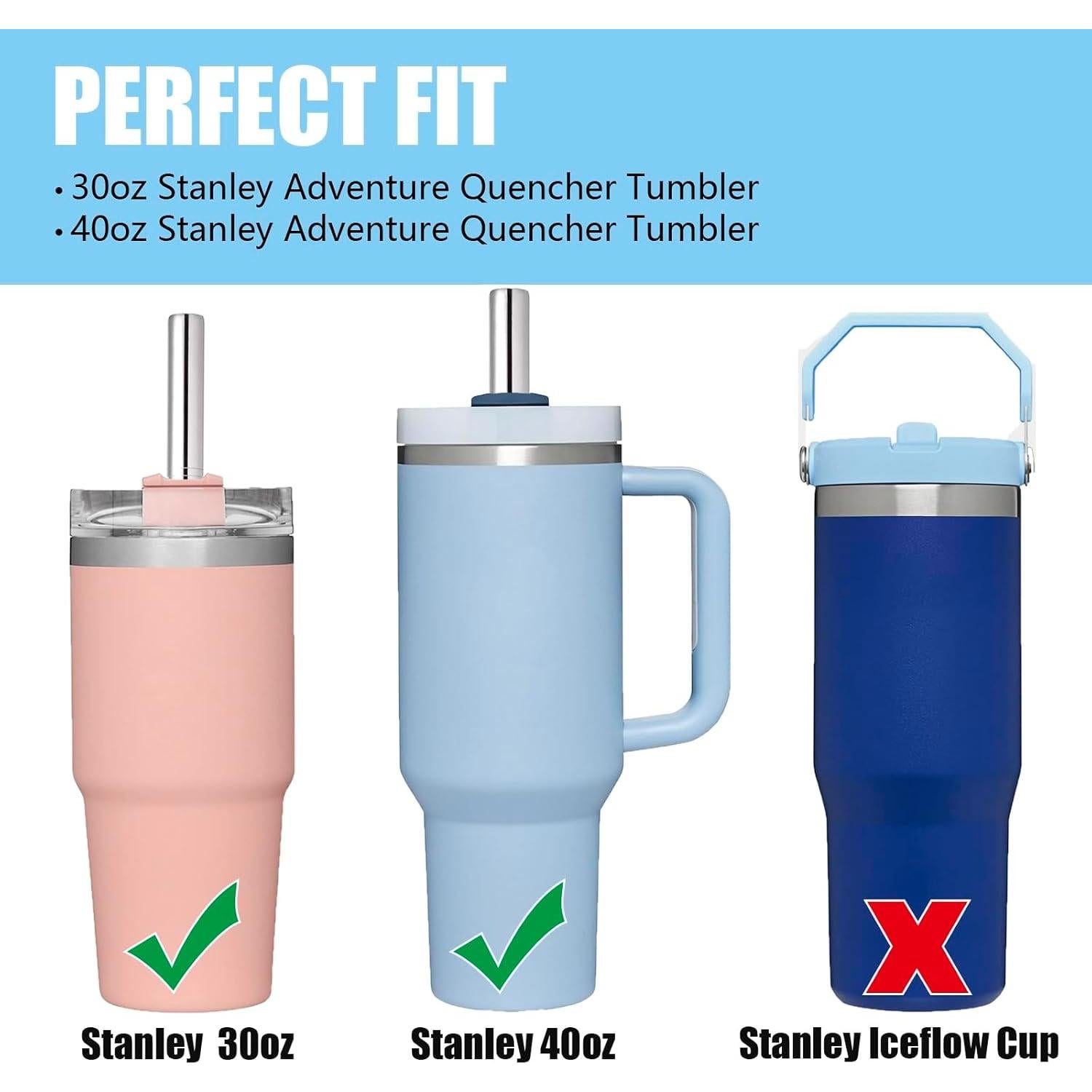 Pajillas de Acero Inoxidable Greant 30.48 cm para Taza Stanley