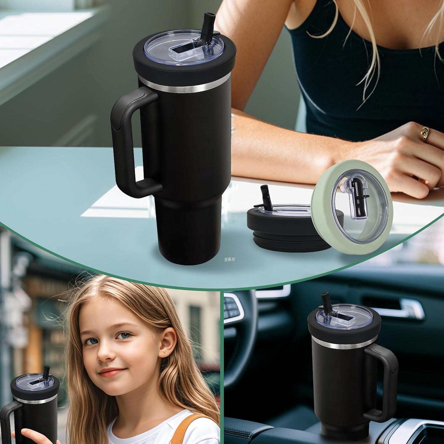 Paquete de 2 Tapas de Silicona para Taza Stanley 40 oz