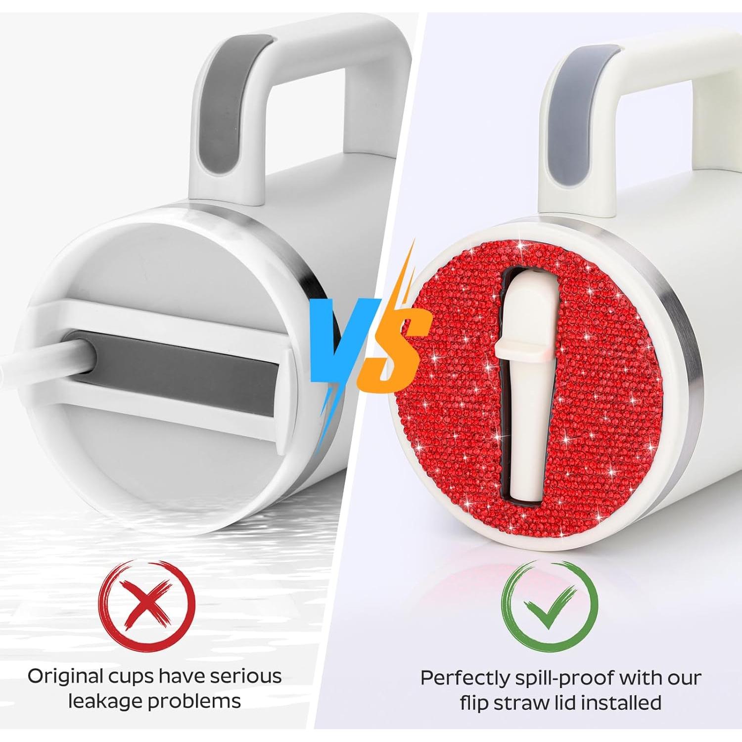 Tapa de paja flip SAVORI 40 oz a prueba de fugas para Stanley