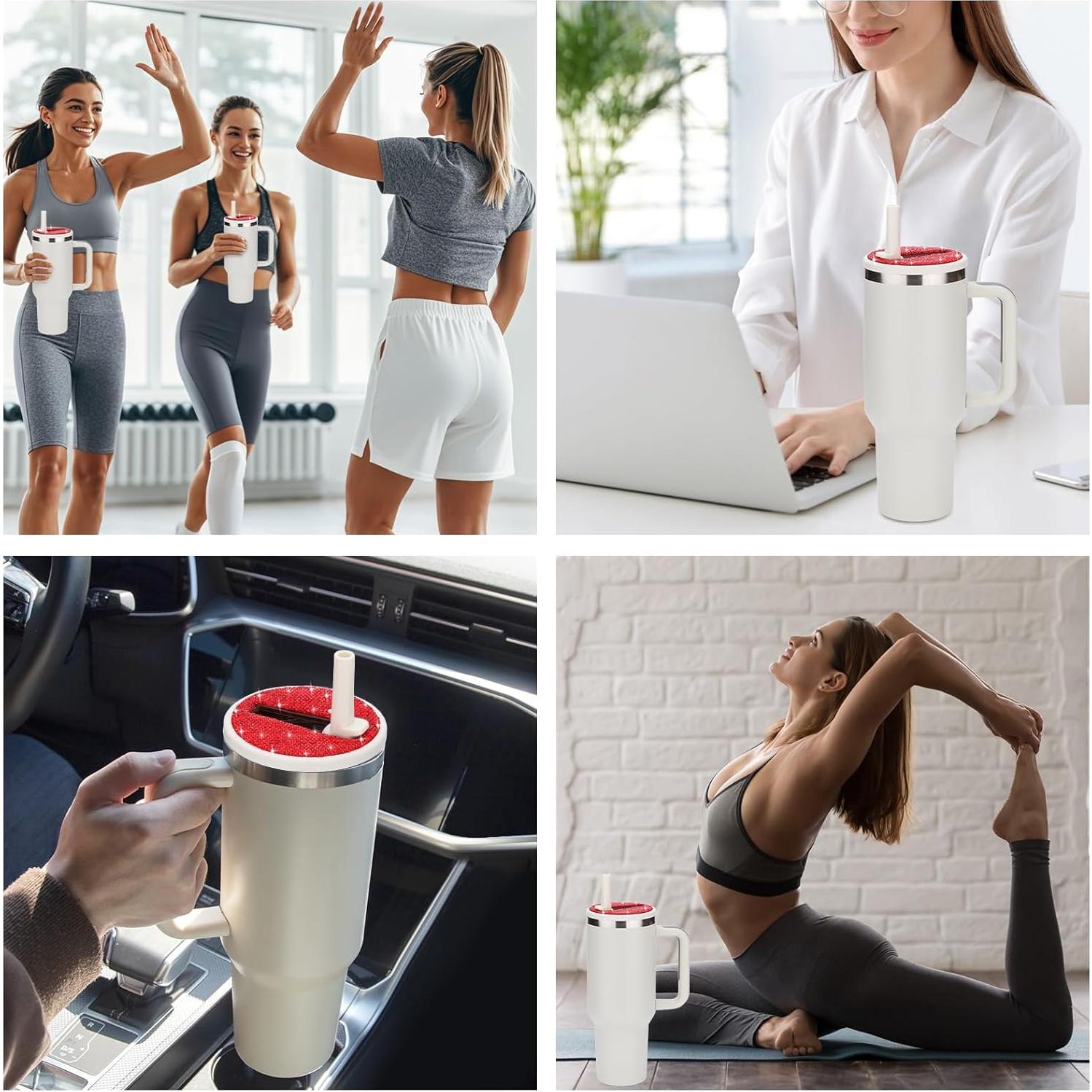 Tapa de paja flip SAVORI 40 oz a prueba de fugas para Stanley