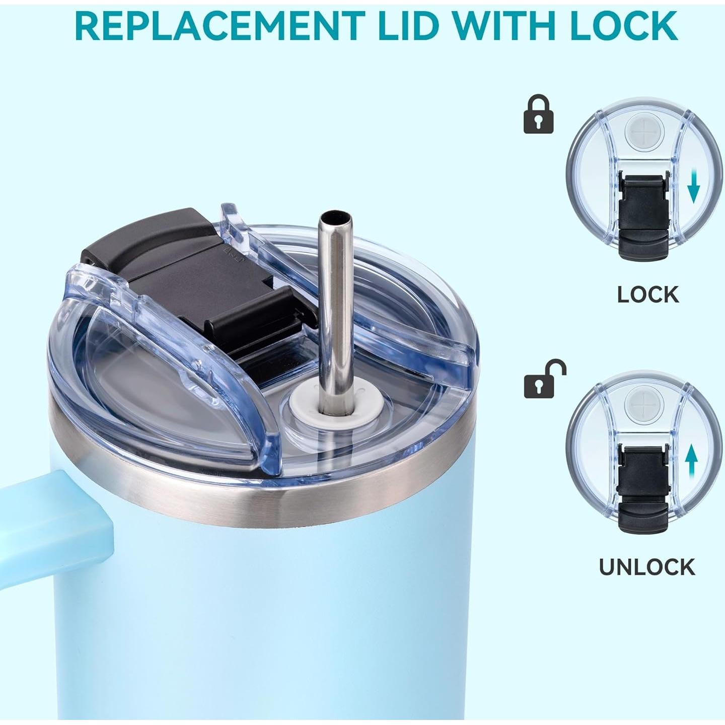 Tapa de Reemplazo Multicolor Soledea para Stanley 40 oz - 2 Piezas