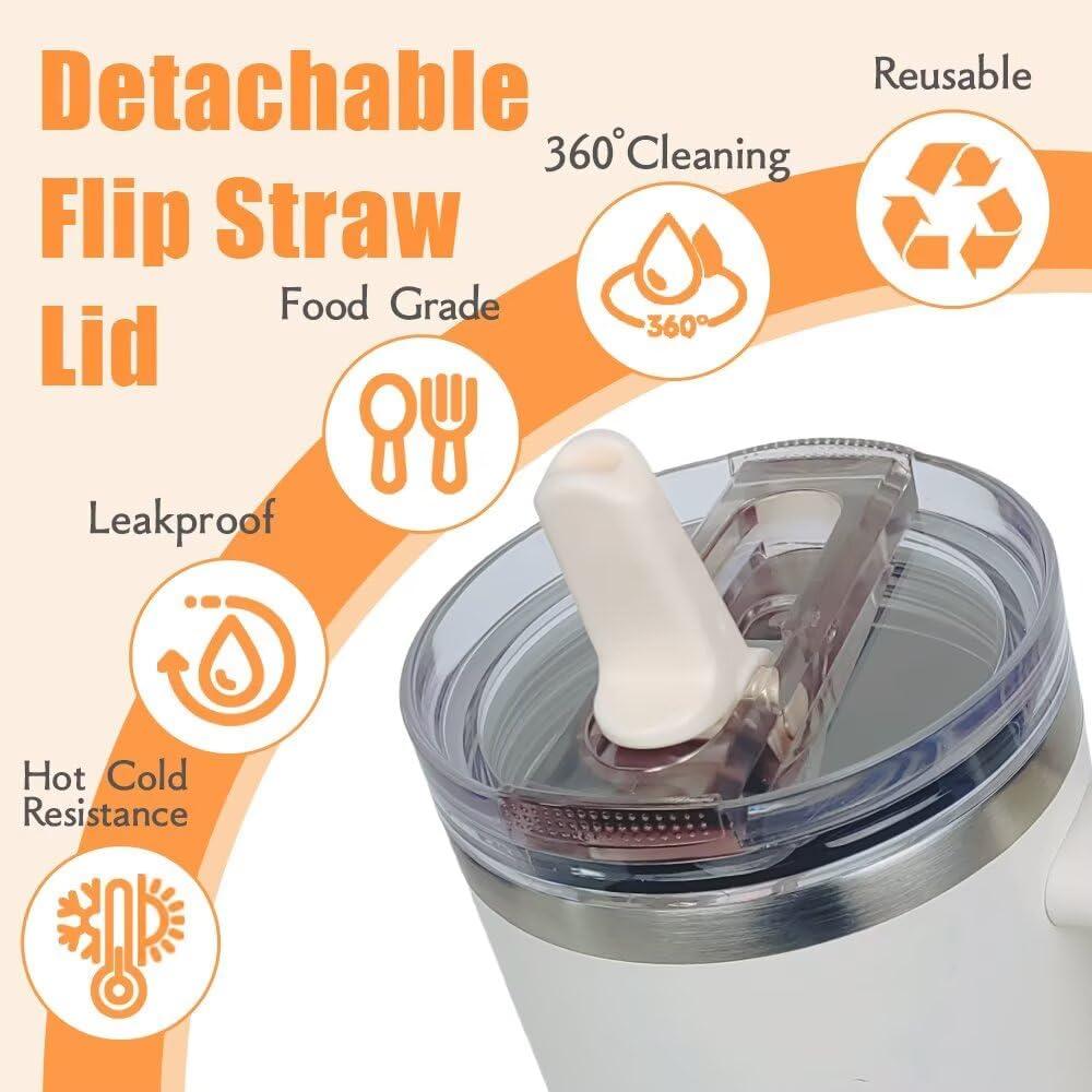 Paquete de 2 Tapas a Prueba de Fugas para Vaso 40 oz HWHIEUAIK