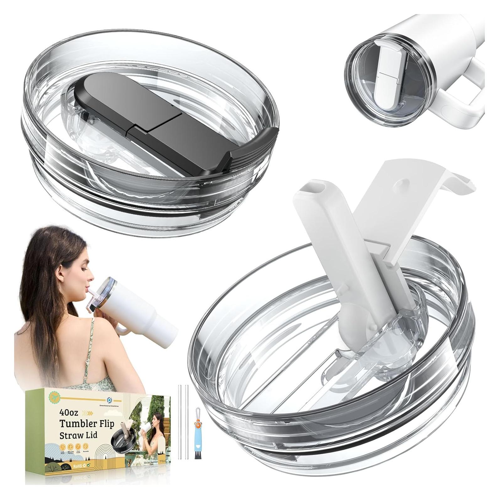 Paquete de 2 tapas plegables Skyease para vaso Stanley 40 oz