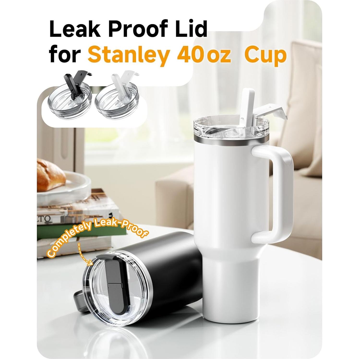 Paquete de 2 tapas plegables Skyease para vaso Stanley 40 oz