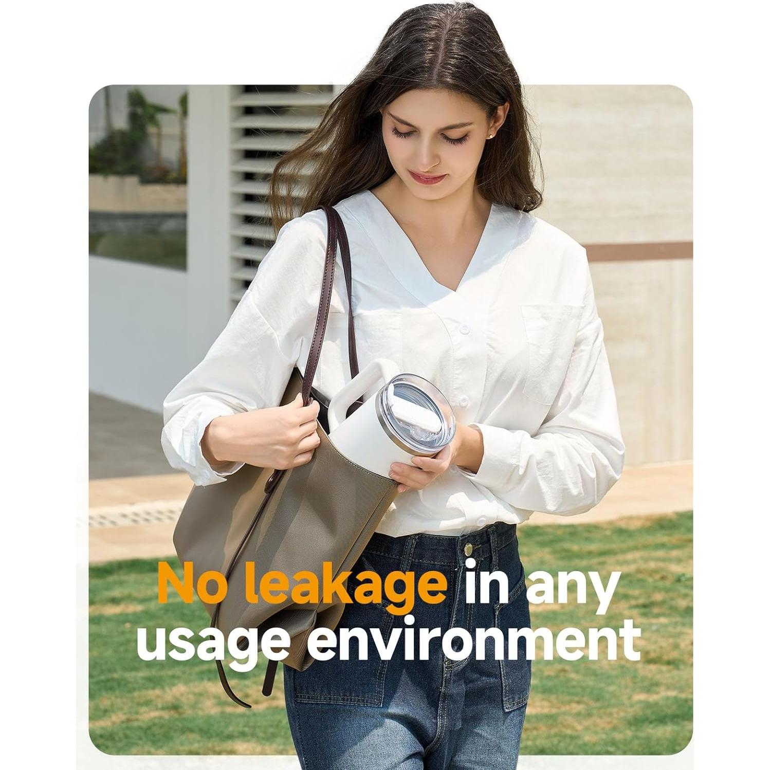 Paquete de 2 tapas plegables Skyease para vaso Stanley 40 oz