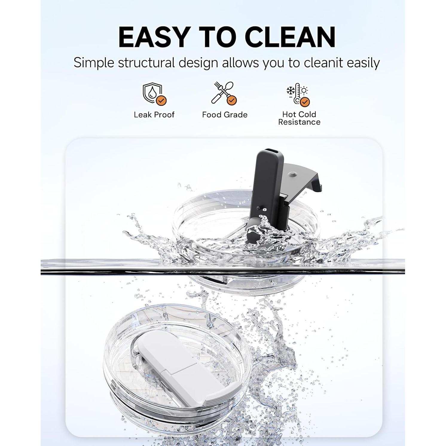 Paquete de 2 tapas plegables Skyease para vaso Stanley 40 oz