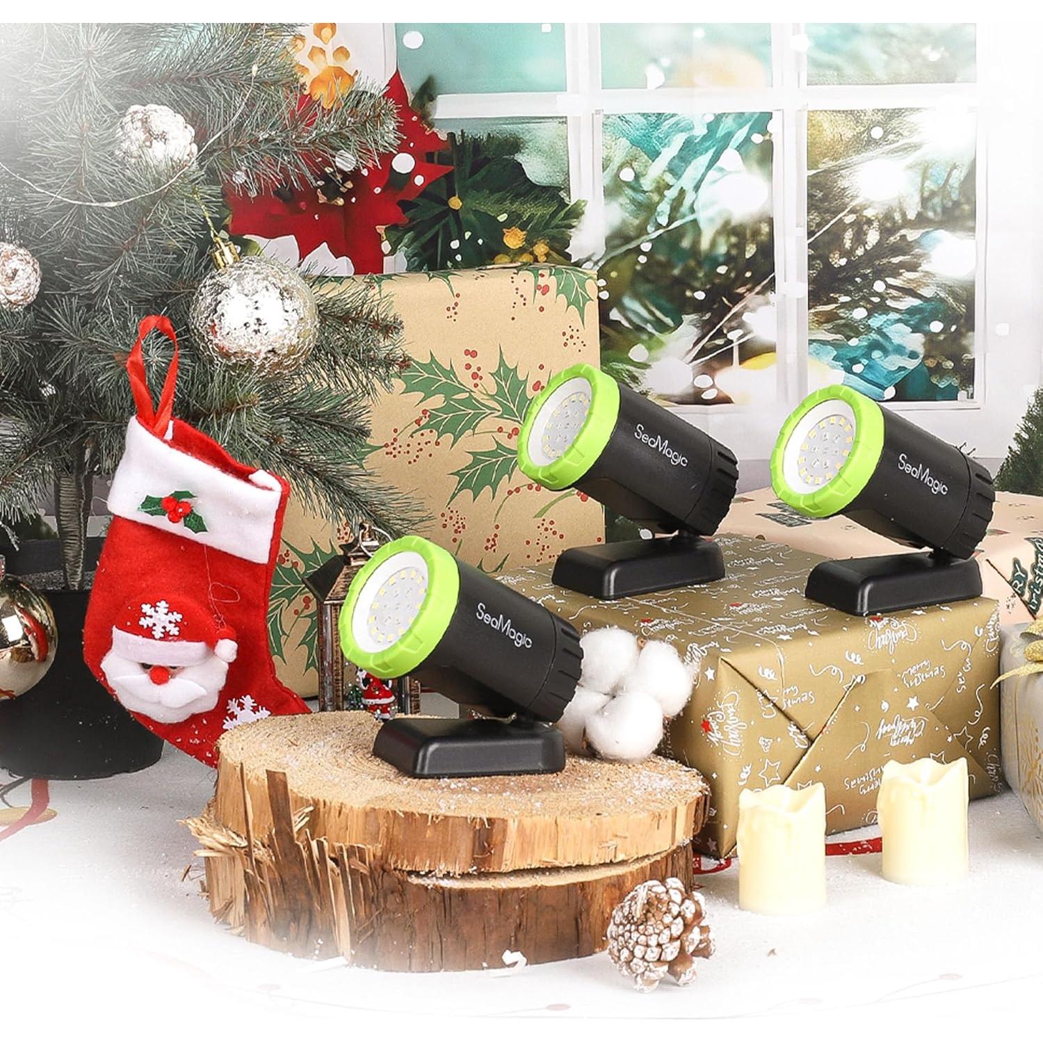 Juego de 2 luces LED recargables SEAMAGIC 360° ajustables