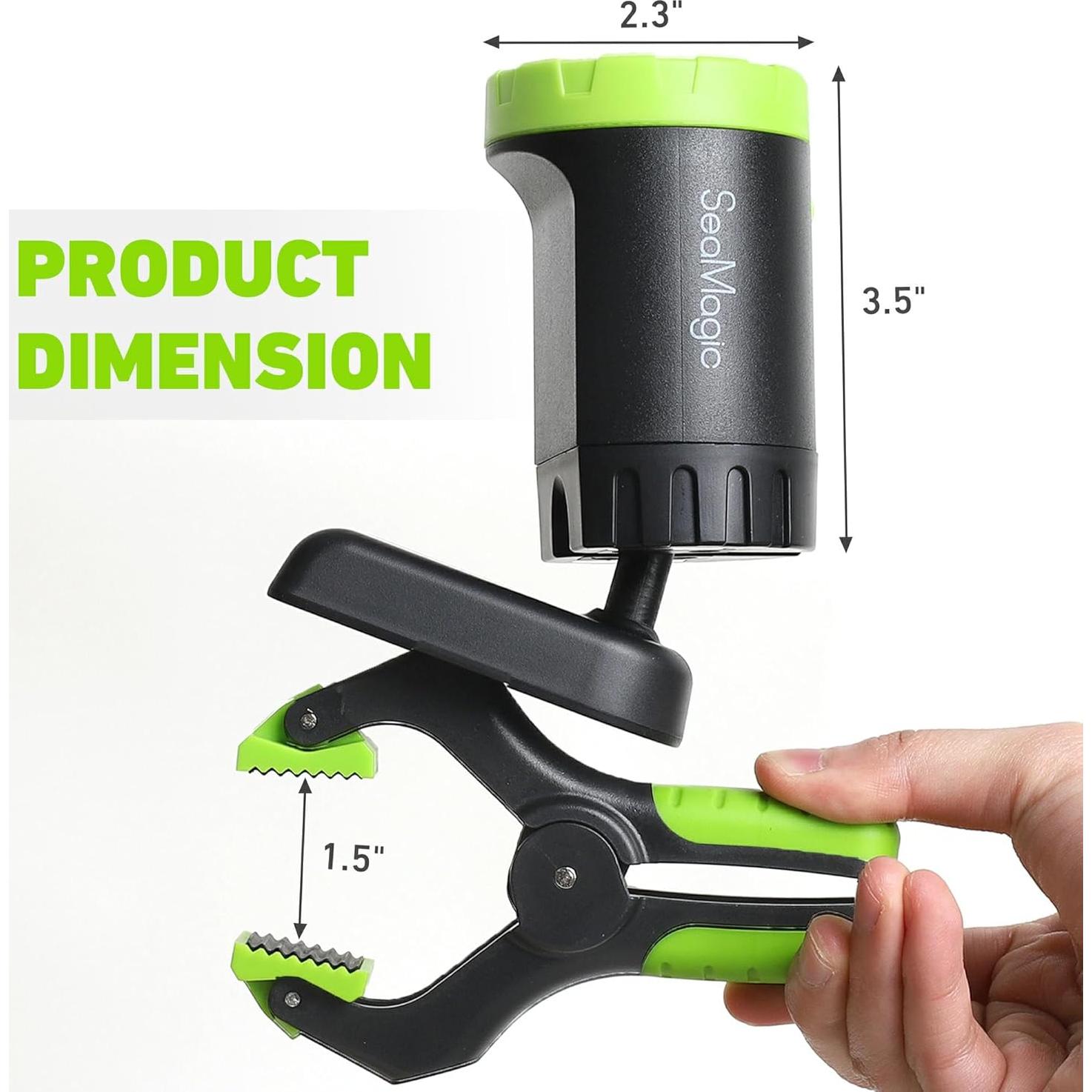 Juego de 2 luces LED recargables SEAMAGIC 360° ajustables