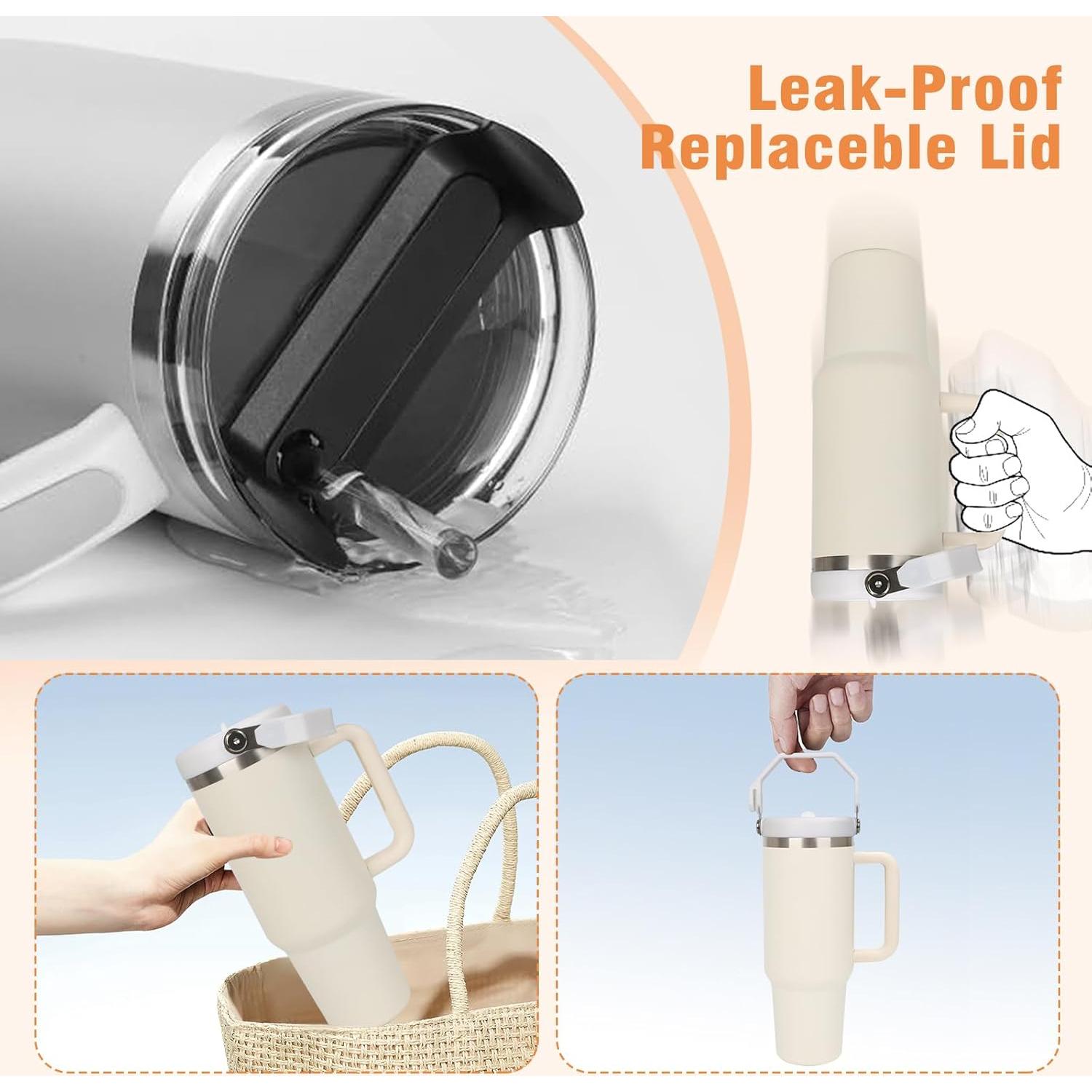 Tapa Plegable a Prueba de Fugas XHJH para Vaso Stanley 40 oz