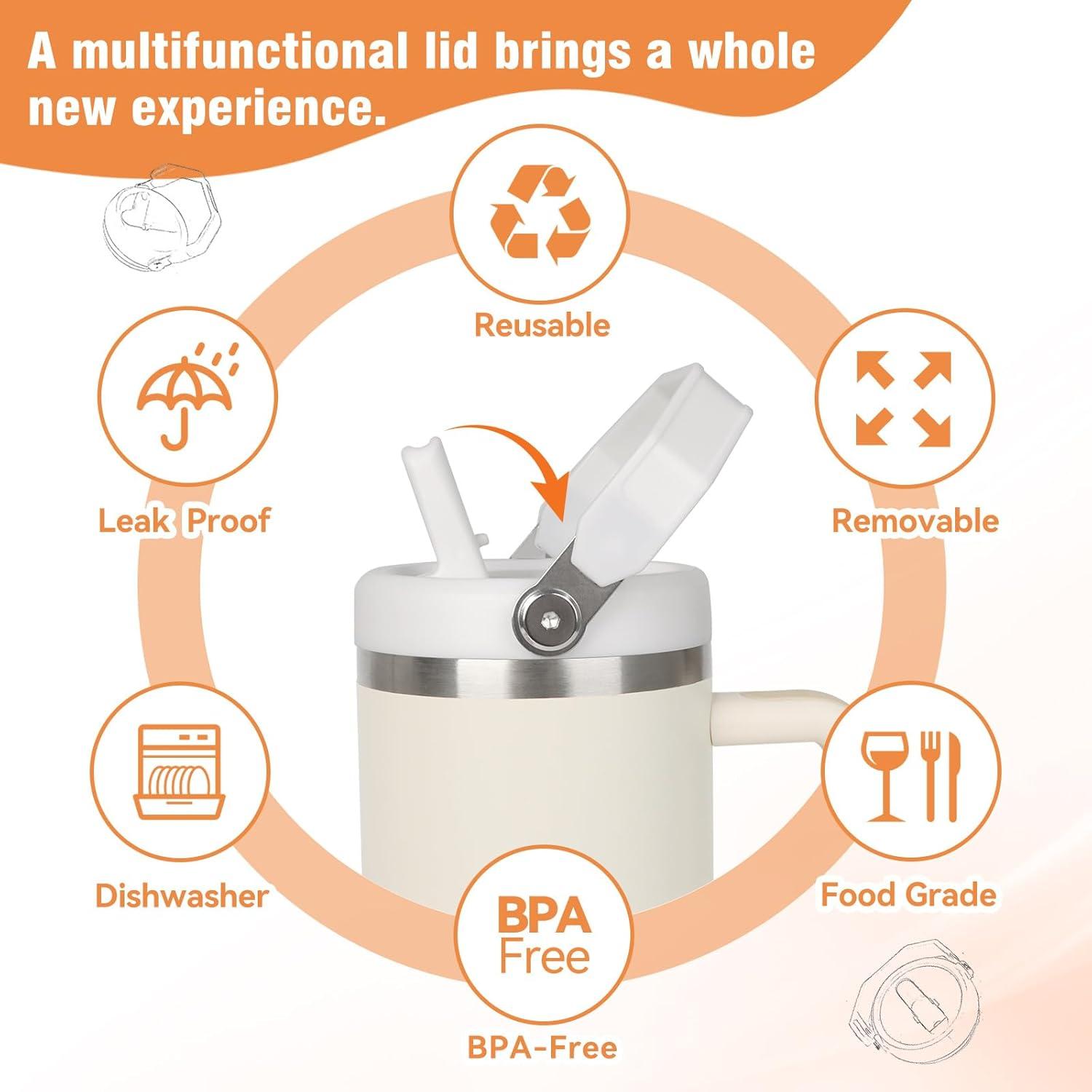 Tapa Plegable a Prueba de Fugas XHJH para Vaso Stanley 40 oz