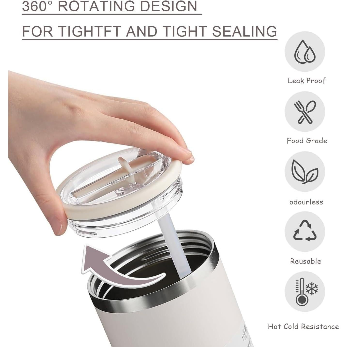 Paquete de 2 tapas de paja reemplazables para vaso Stanley 40 oz