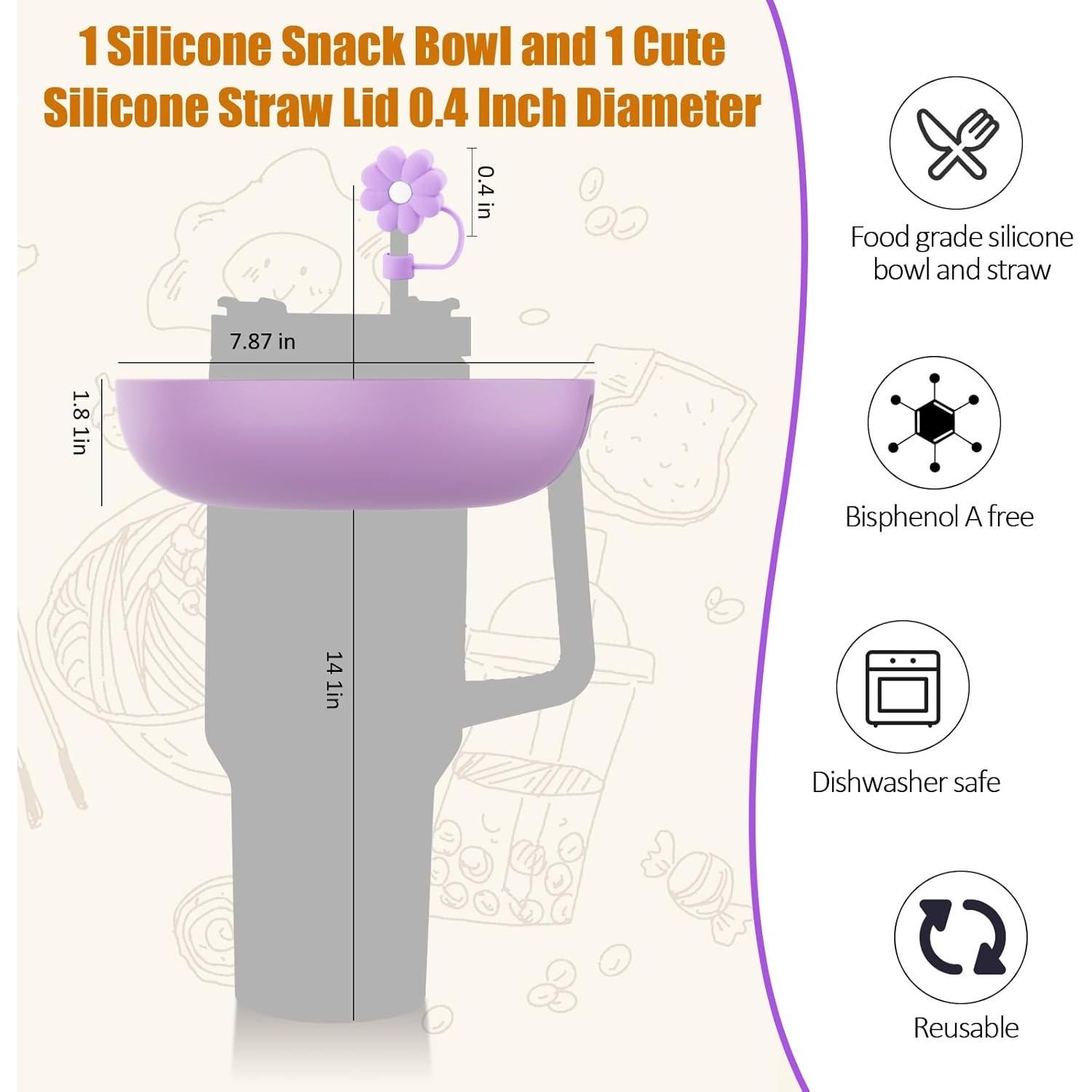 Tazón de Aperitivos Insefocc 40 oz para Taza Stanley