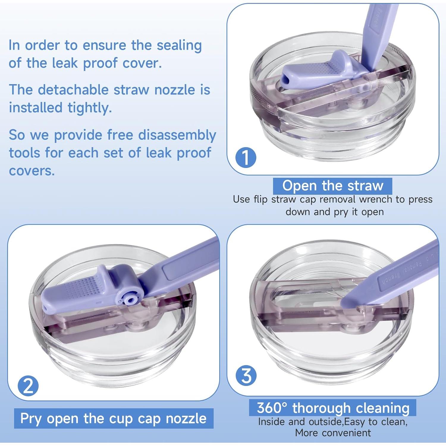 Set de Accesorios para Taza Stanley 40oz ANTAND Púrpura