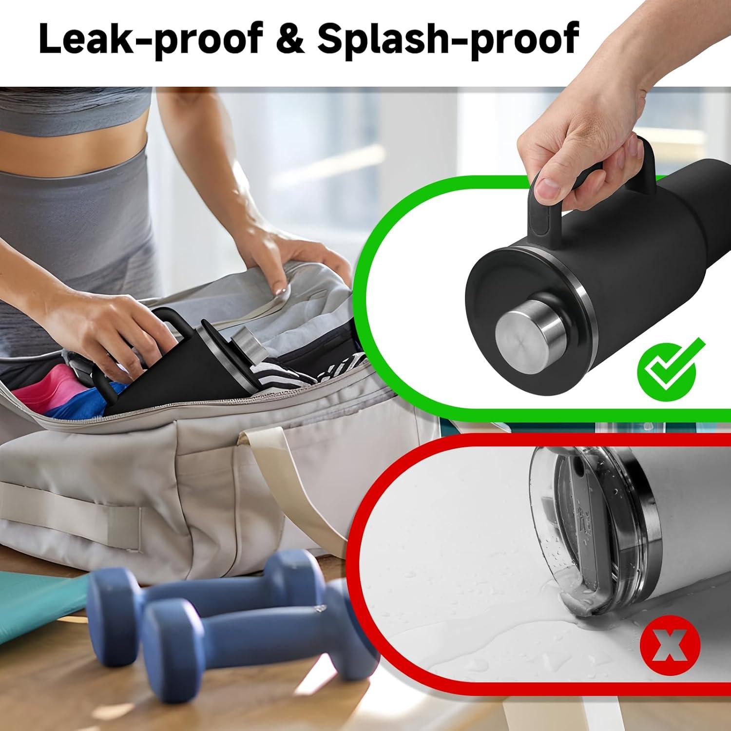 Tapa a Prueba de Fugas Xxerciz para Vaso Stanley 40 oz Negra