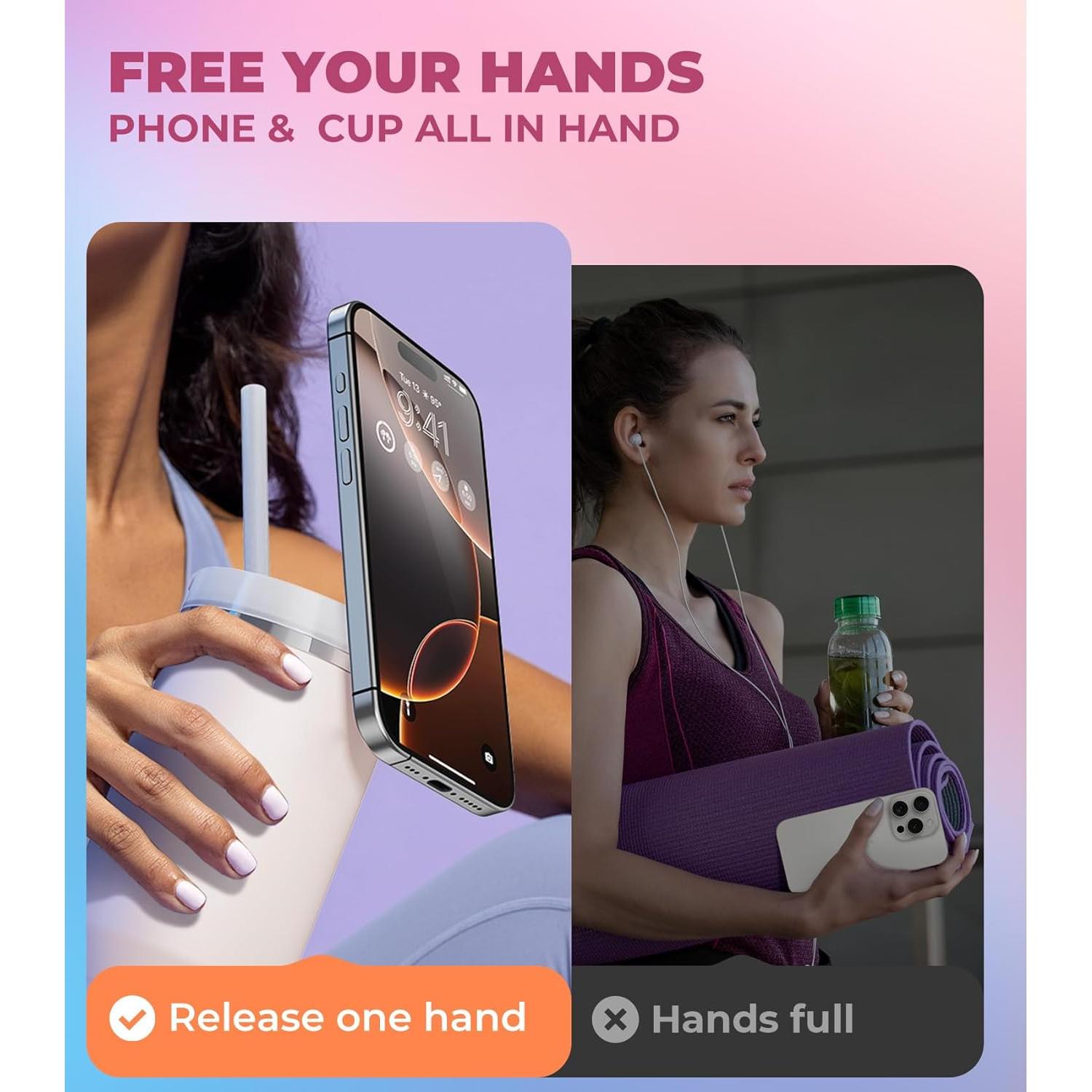 Soporte Magnético Litaget para Taza Stanley 40oz Cuarzo Rosa