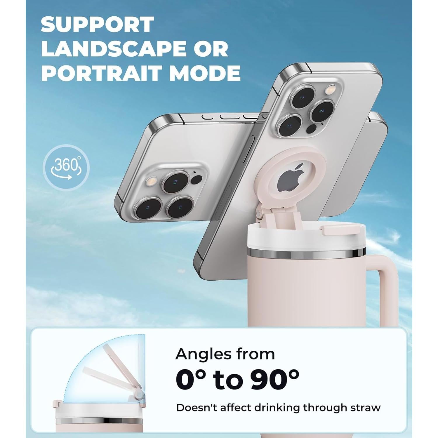 Soporte Magnético Litaget para Taza Stanley 40oz Cuarzo Rosa