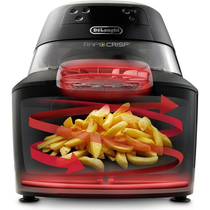 Freidora de Aire De'Longhi Rapid Crisp 4.73L 1700W Negra