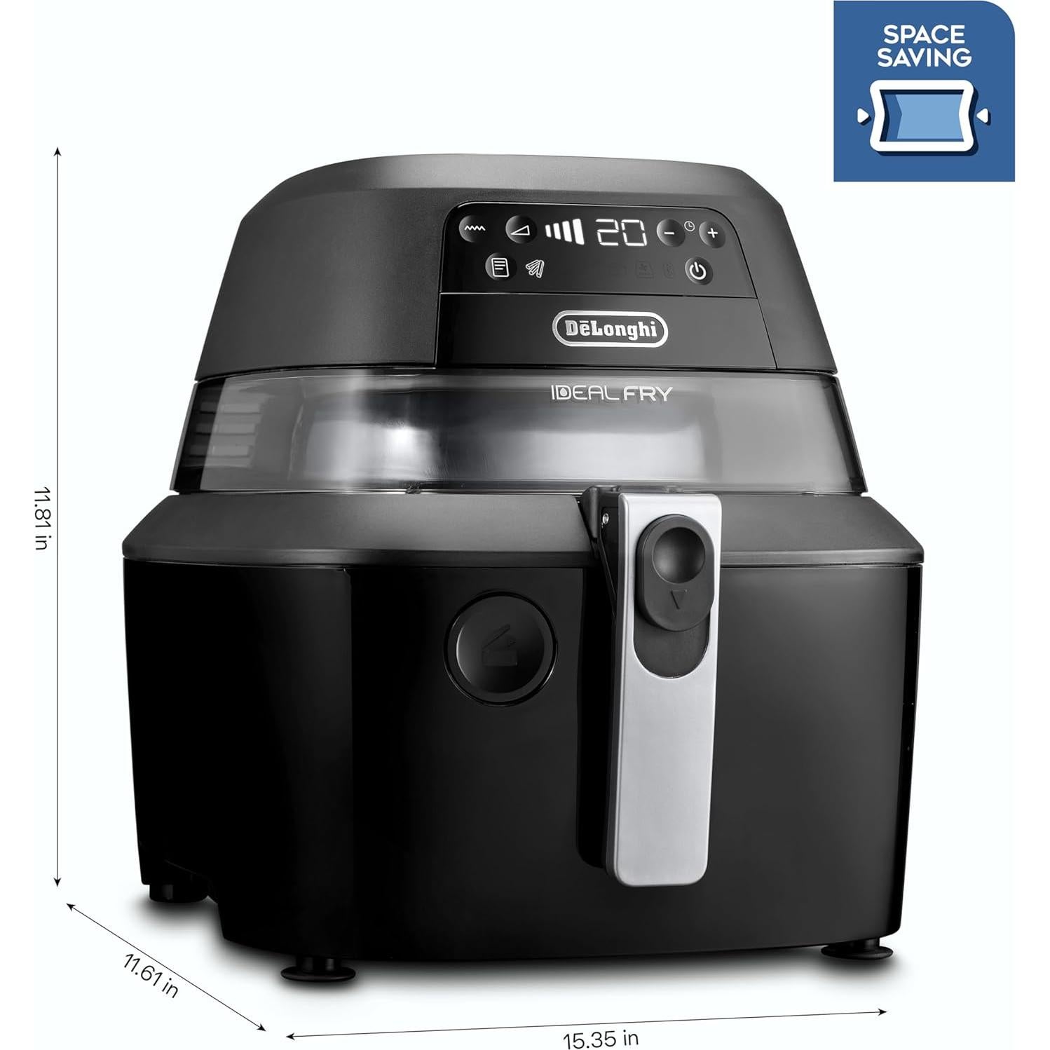 Freidora de Aire De'Longhi Rapid Crisp 4.73L 1700W Negra