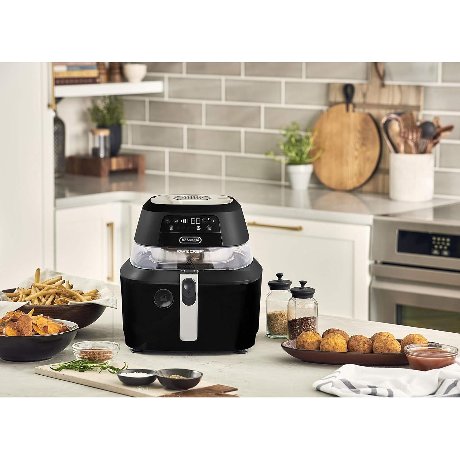 Freidora de Aire De'Longhi Rapid Crisp 4.73L 1700W Negra