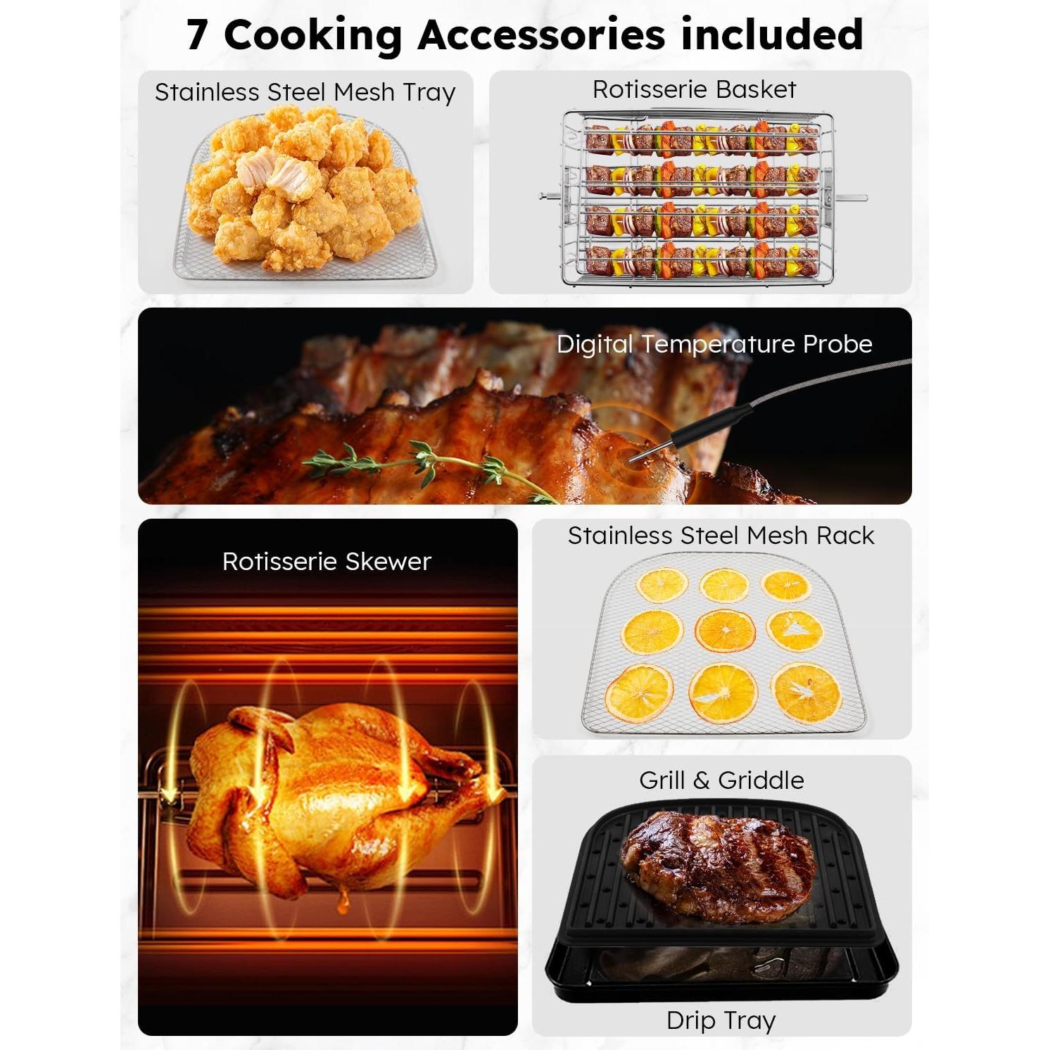 Horno de Freír al Aire Nuwave Brio 15.5Qt XL Acero Inoxidable