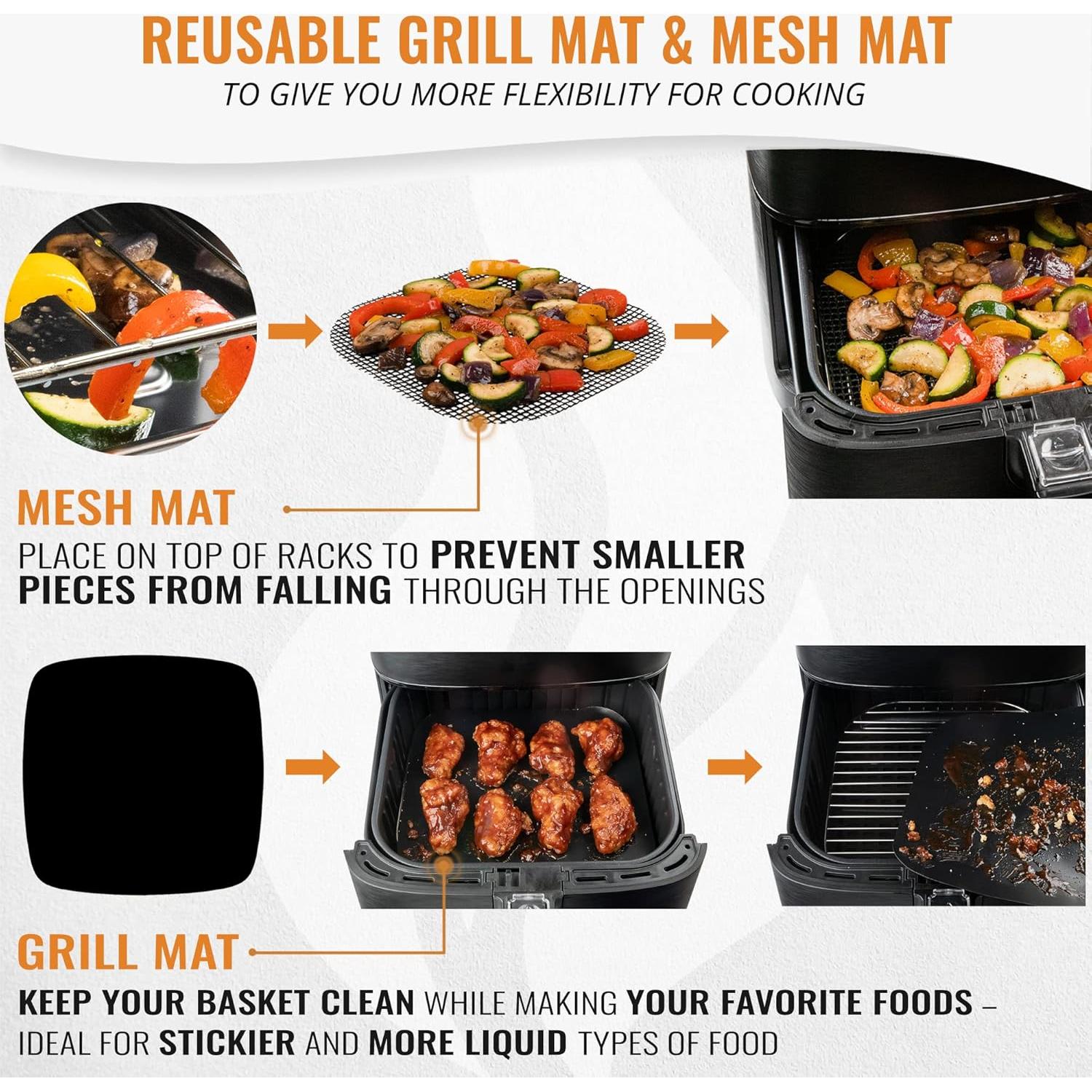 Juego de Accesorios para Freidora de Aire INFRAOVENS Grande