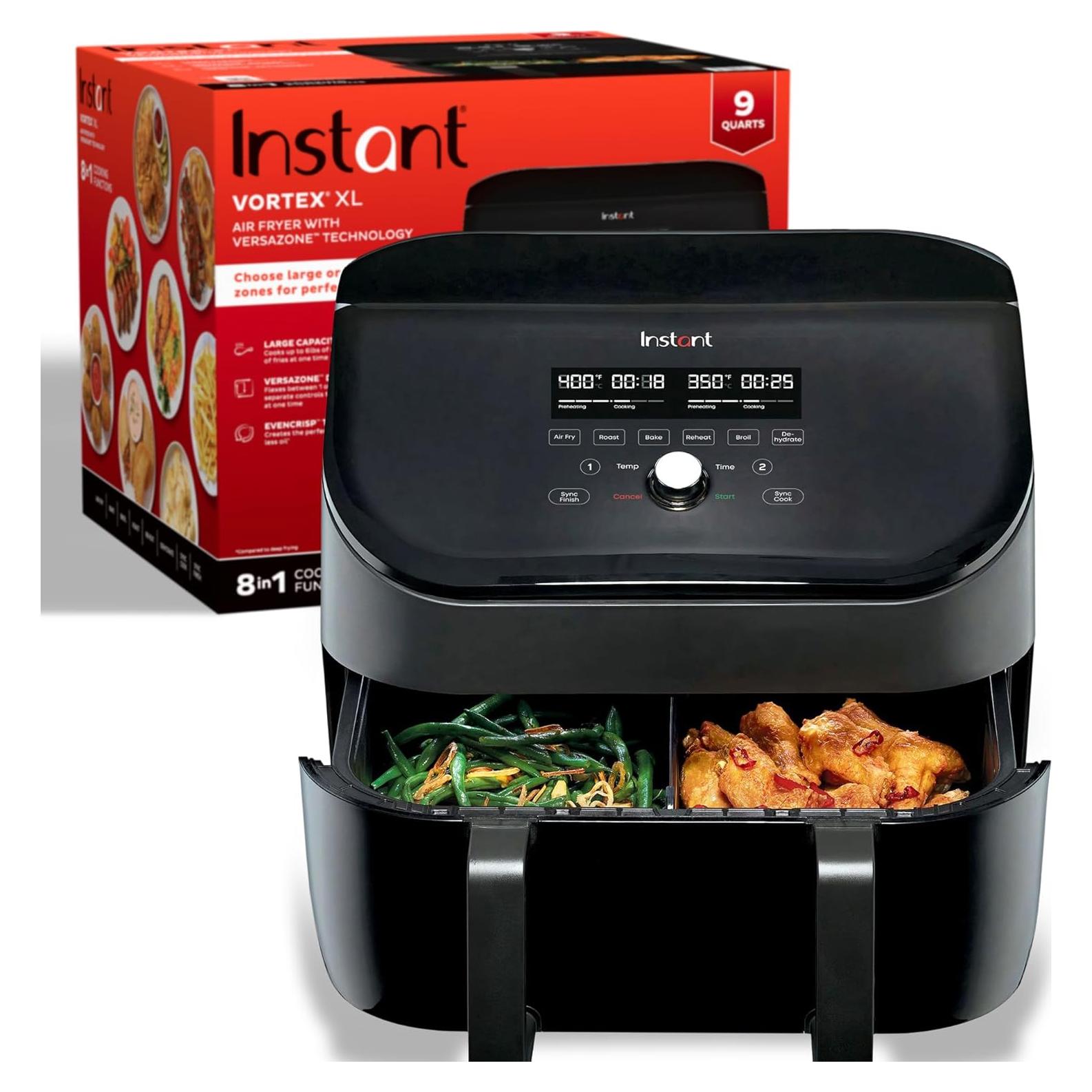 Freidora de Aire Instant Pot Vortex 9QT, 8 funciones, negro