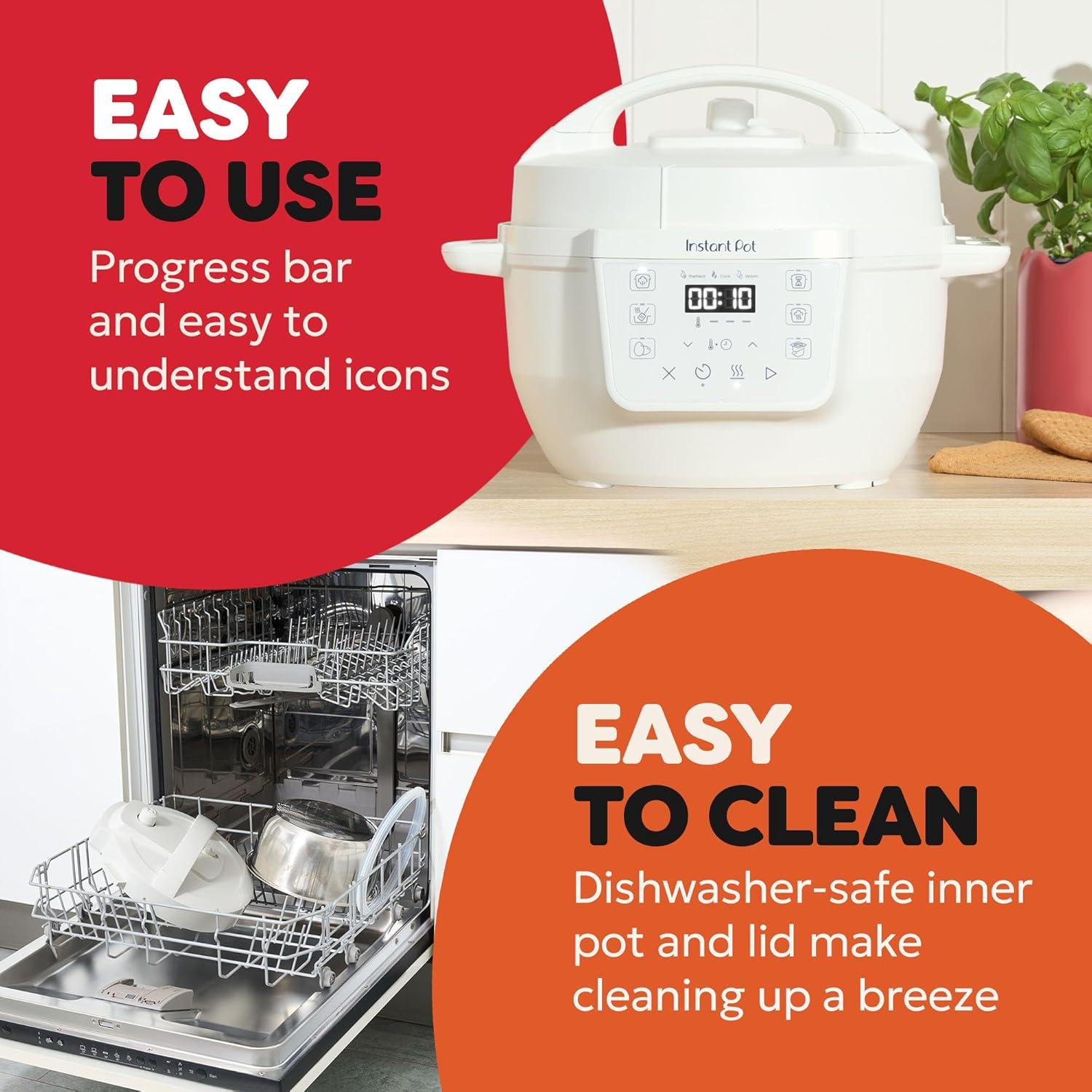 Olla a Presión Instant Pot 4QT Sal Marina 7 en 1 Compacta