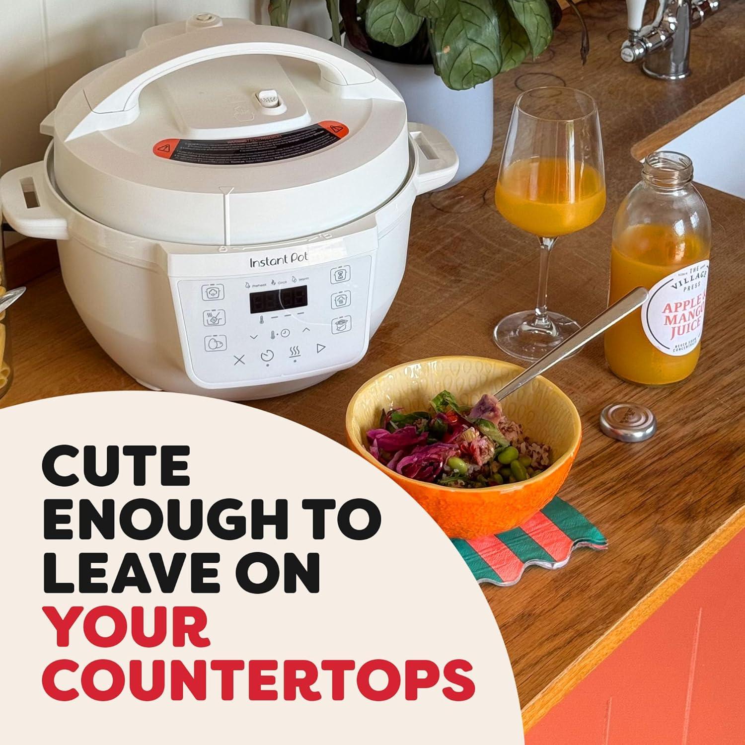 Olla a Presión Instant Pot 4QT Sal Marina 7 en 1 Compacta