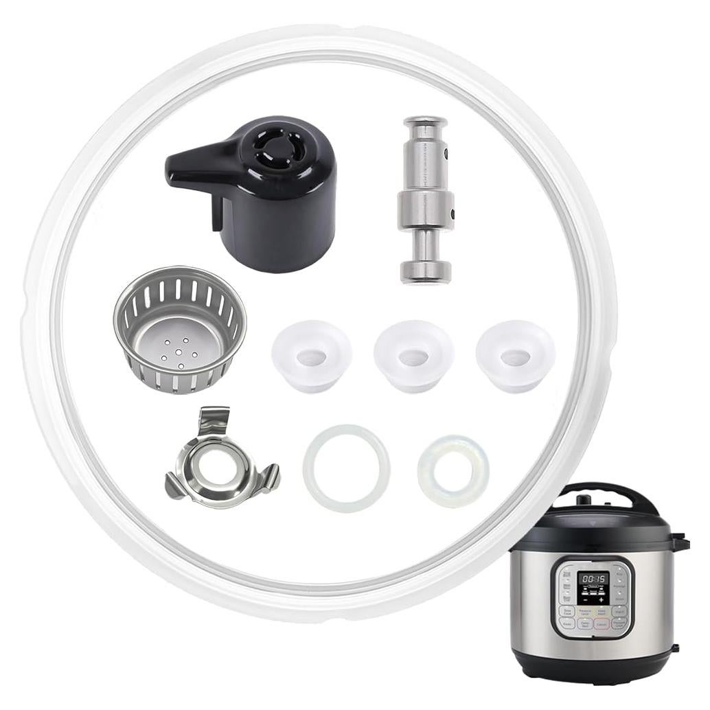 10 Piezas Repuesto Instant Pot Duo 5QT 6QT - Válvula y Anillo