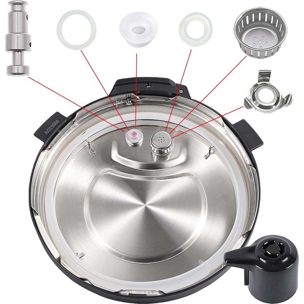 10 Piezas Repuesto Instant Pot Duo 5QT 6QT - Válvula y Anillo