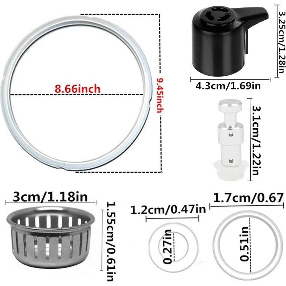 Juego de Piezas de Repuesto Genérico para Olla a Presión 6L