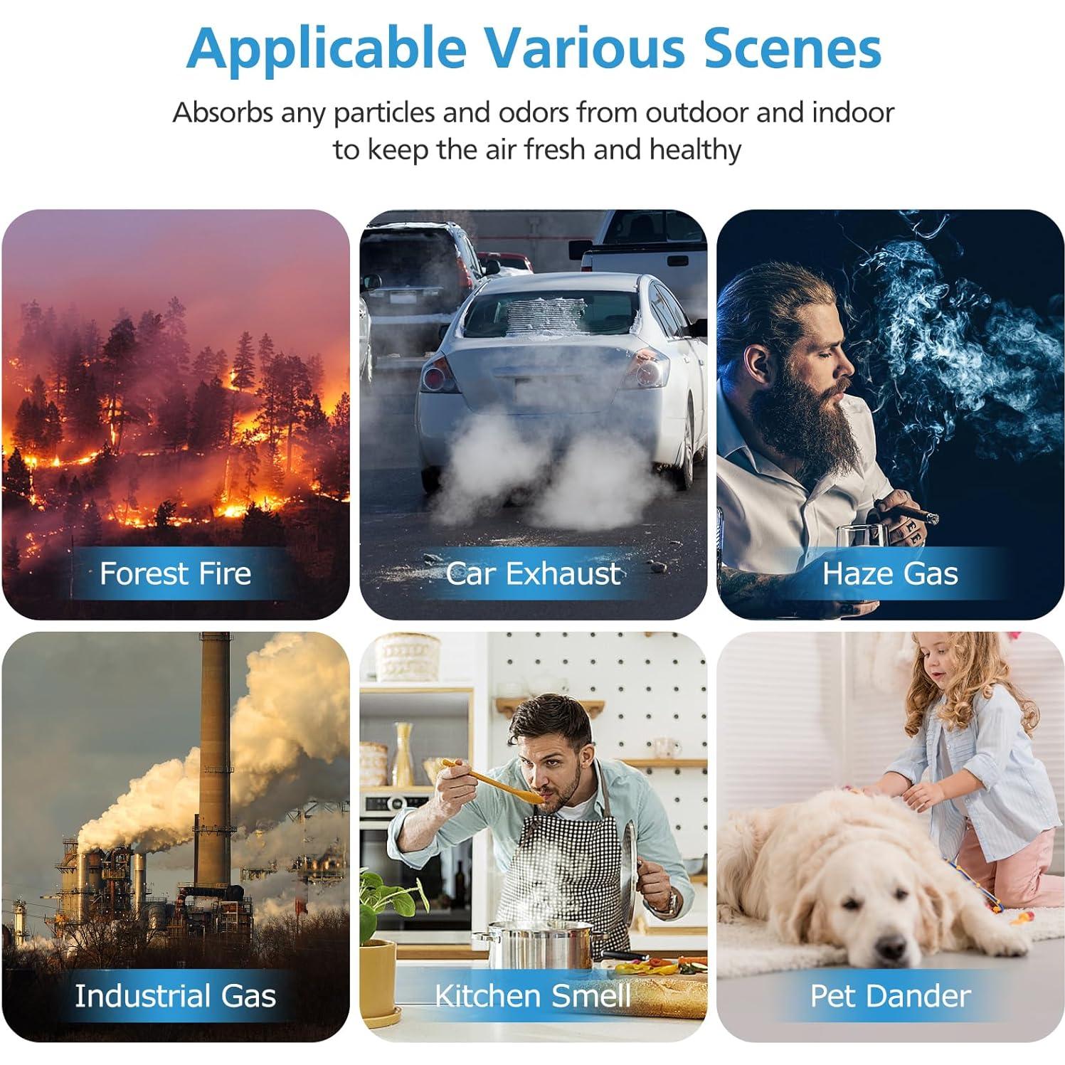 Paquete de 2 Filtros de Reemplazo HEPA iSingo Core 300