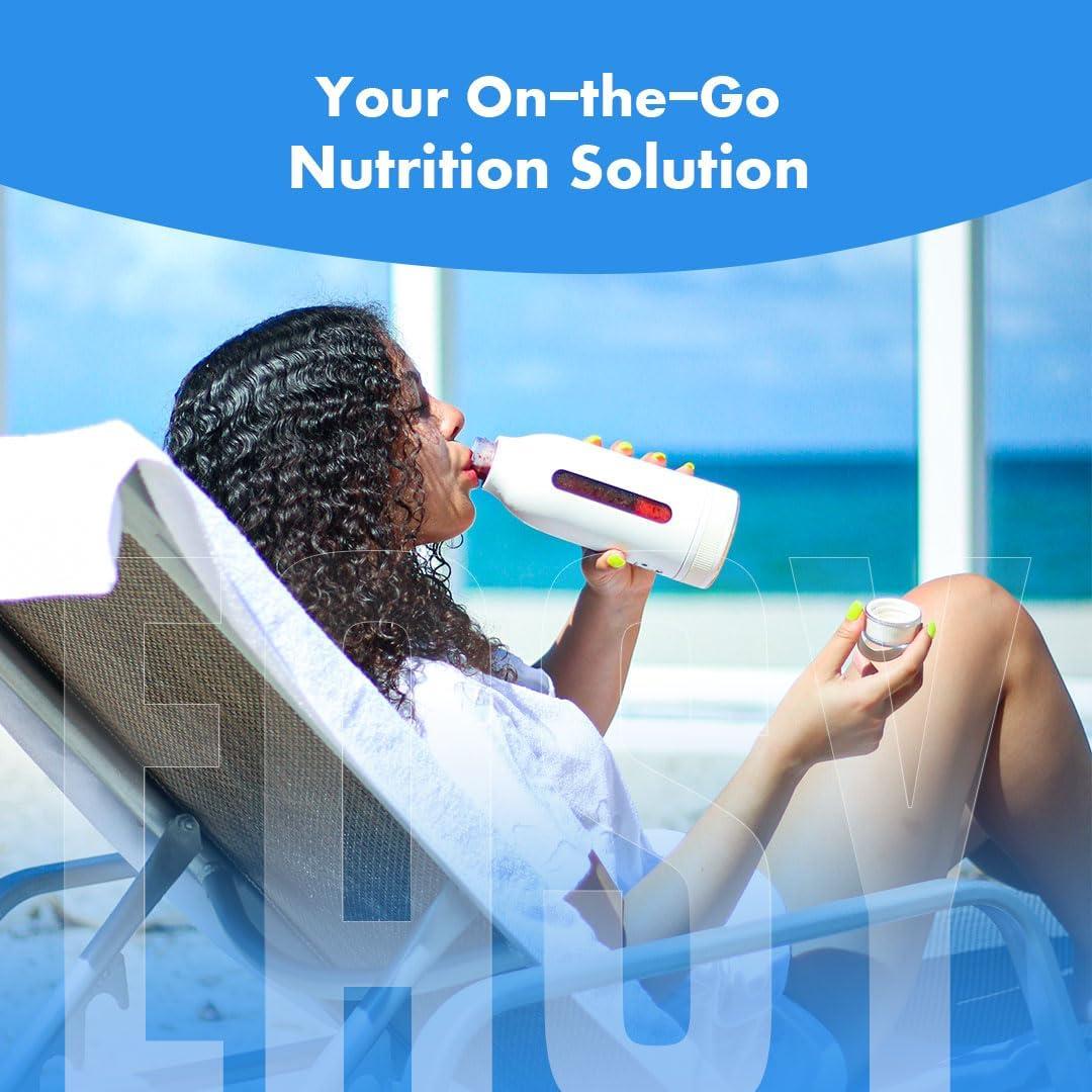 Mezclador Portátil Aquassential HydraBlend 14oz Recargable USB-C