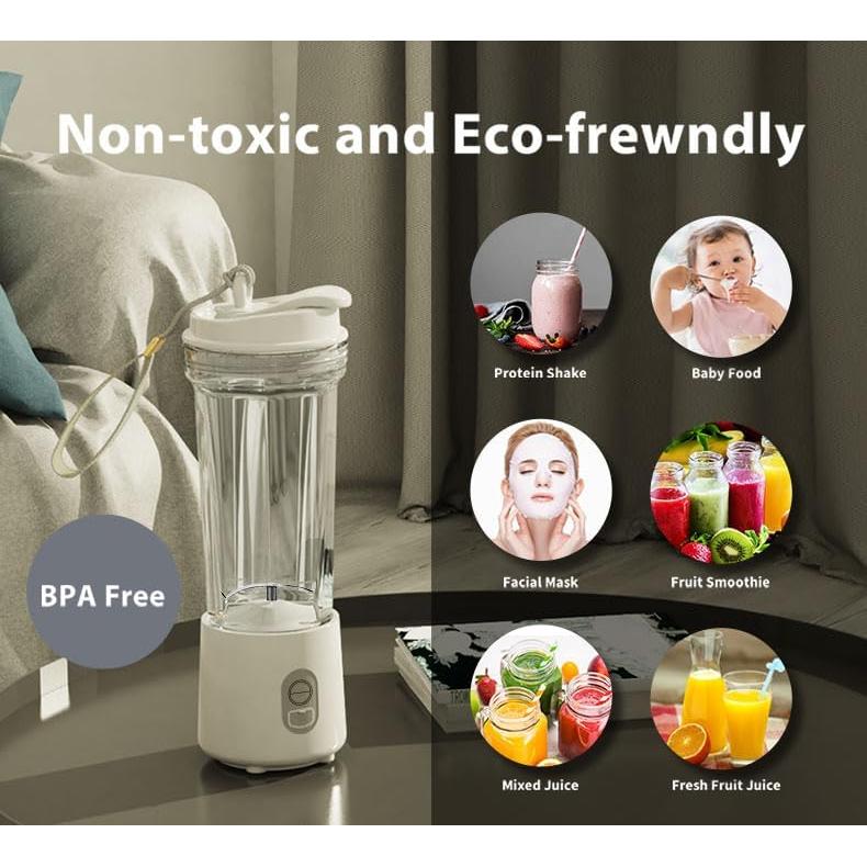 Licuadora Portátil Genérico 500 ml, Apagado Automático, 18,000 rpm