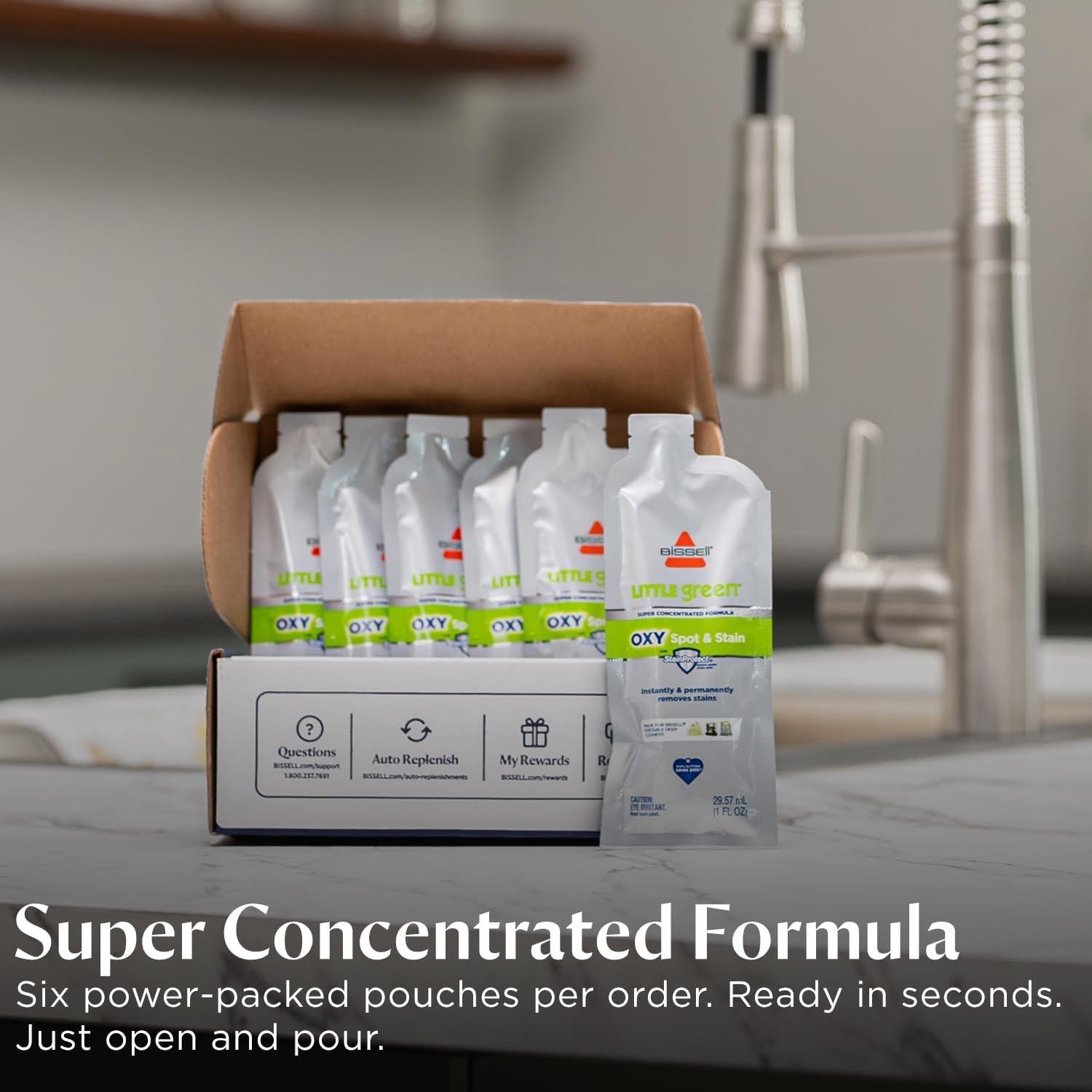 Fórmula de Limpieza Super Concentrada BISSELL Little Green 6 Bolsas