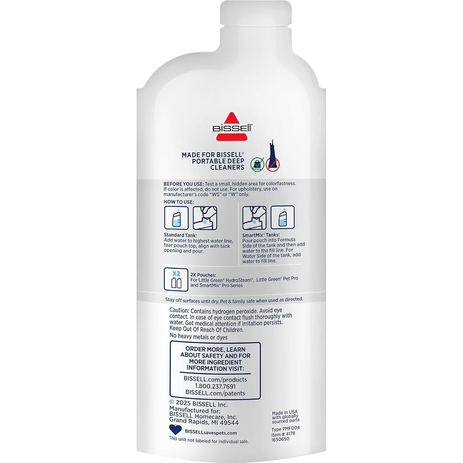 Fórmula de Limpieza Super Concentrada BISSELL Little Green 6 Bolsas