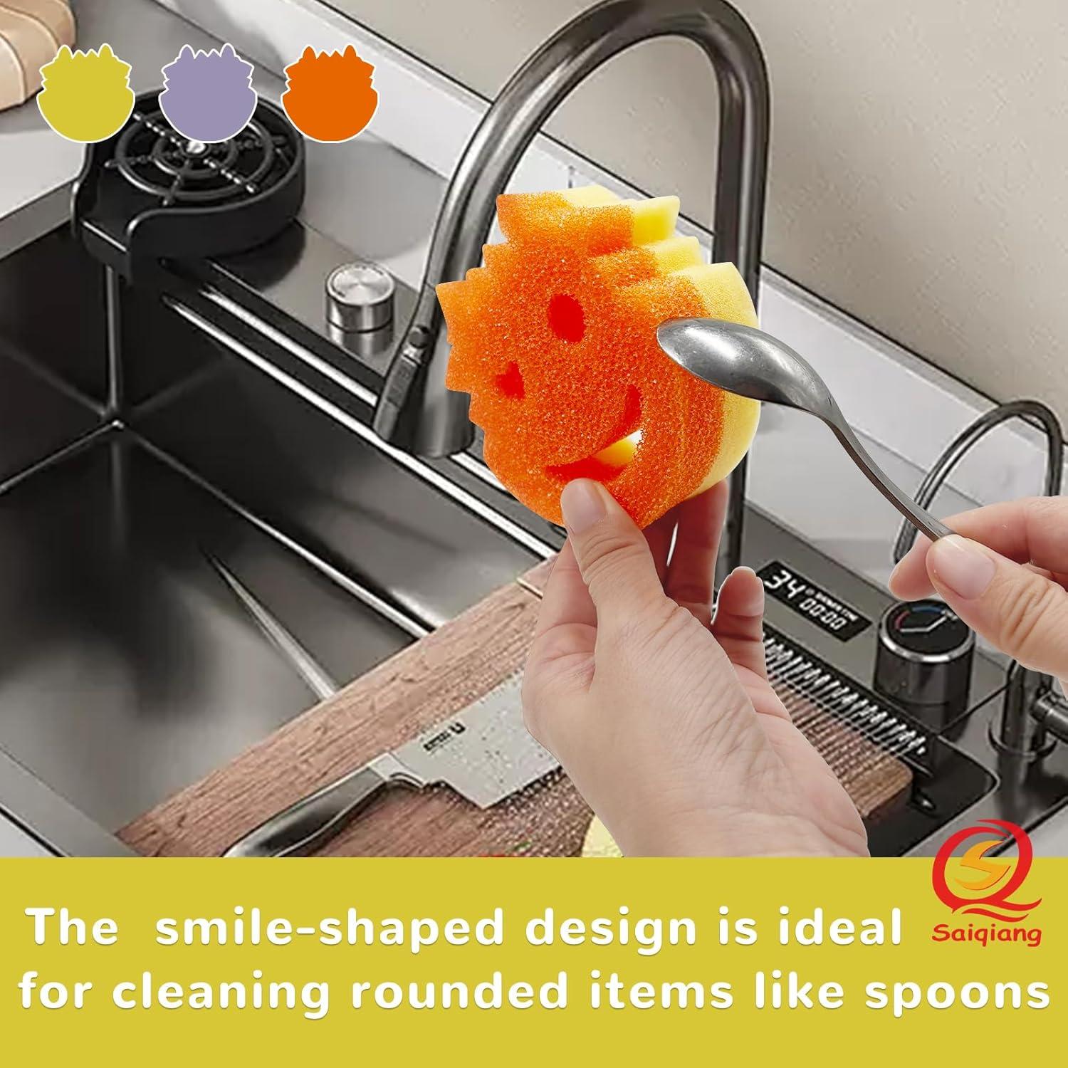 Esponjas de Fregar Saiqiang, Paquete de 15 Doble Cara 10cm