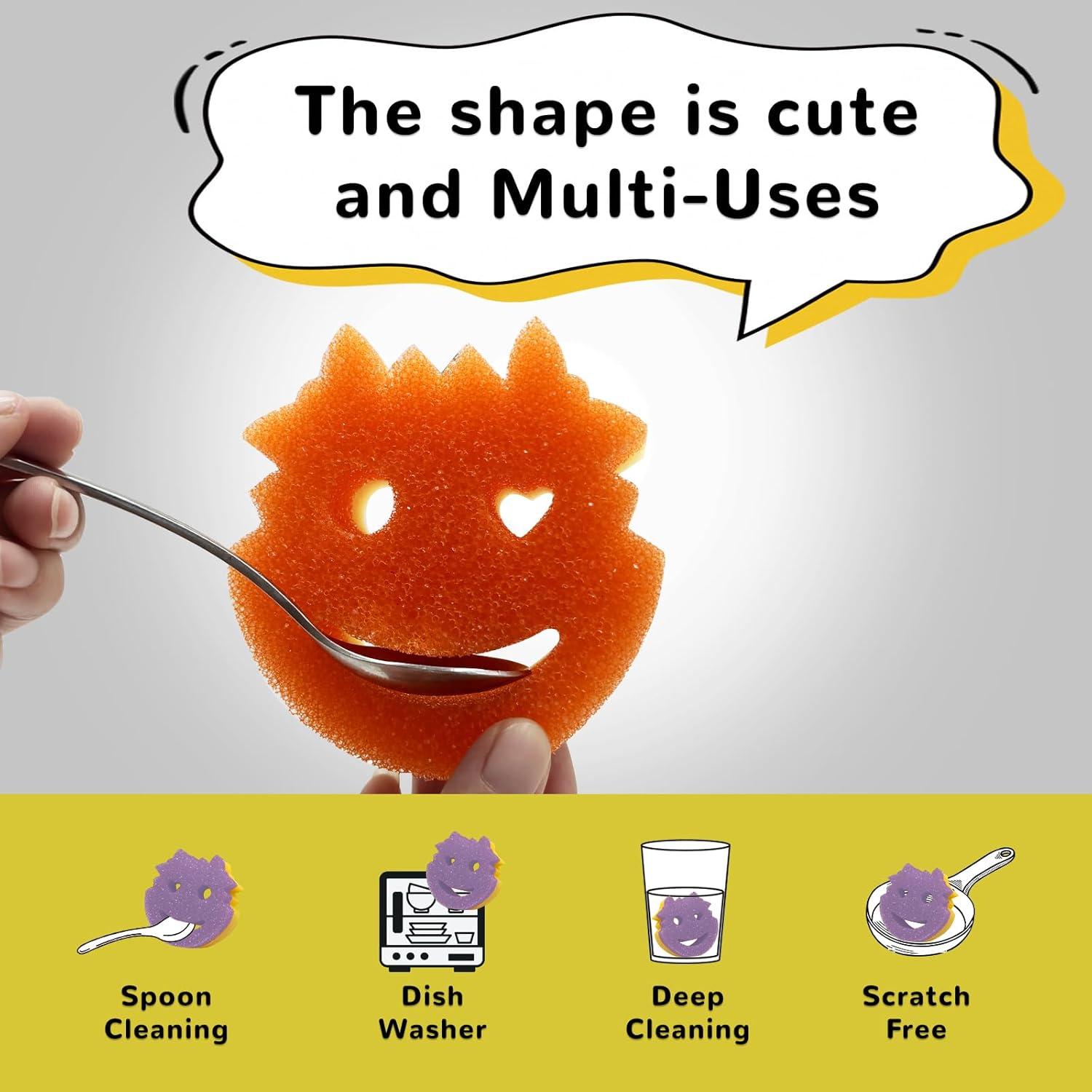 Esponjas de Fregar Saiqiang, Paquete de 15 Doble Cara 10cm