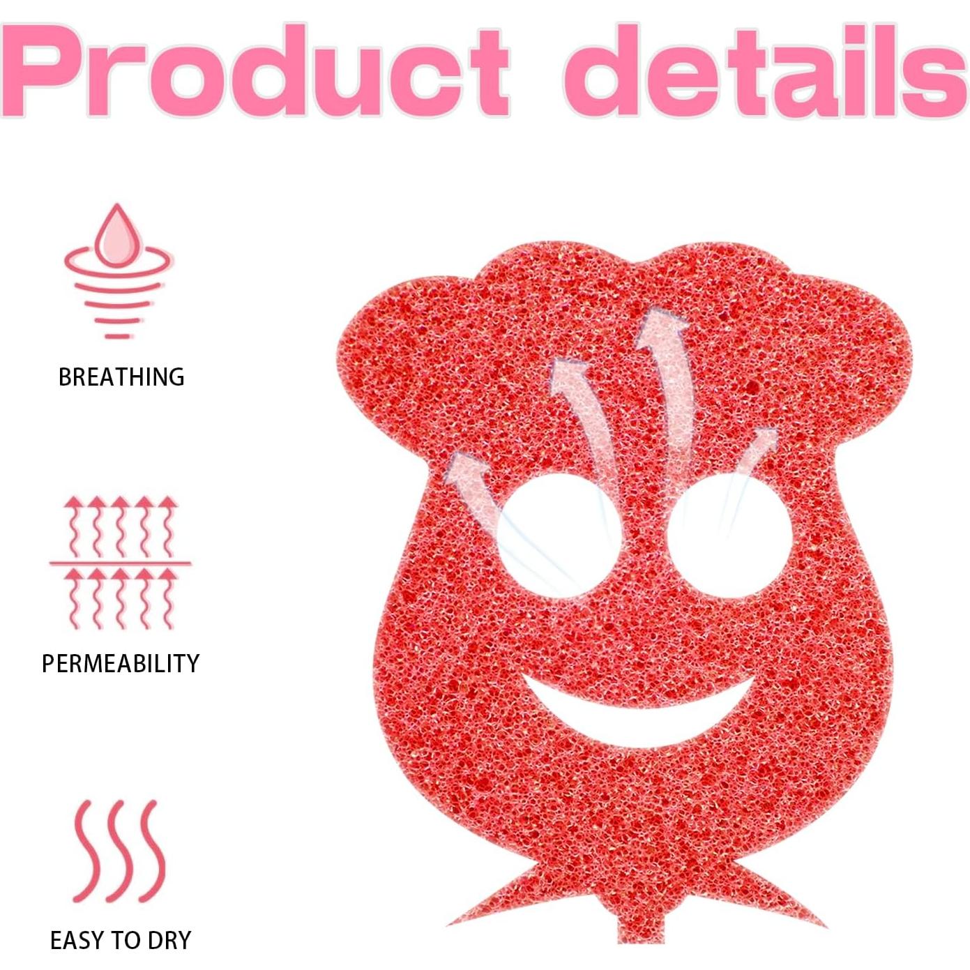 Paquete de 12 Esponjas de Halloween TBKETR para Limpieza