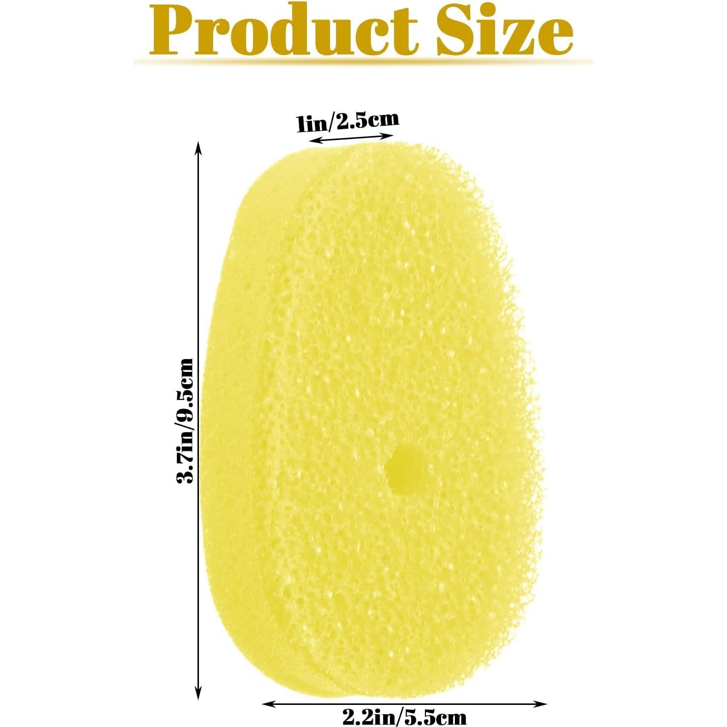 8 Recambios de Esponja Gjinxi para Varitas de Platos Amarillo