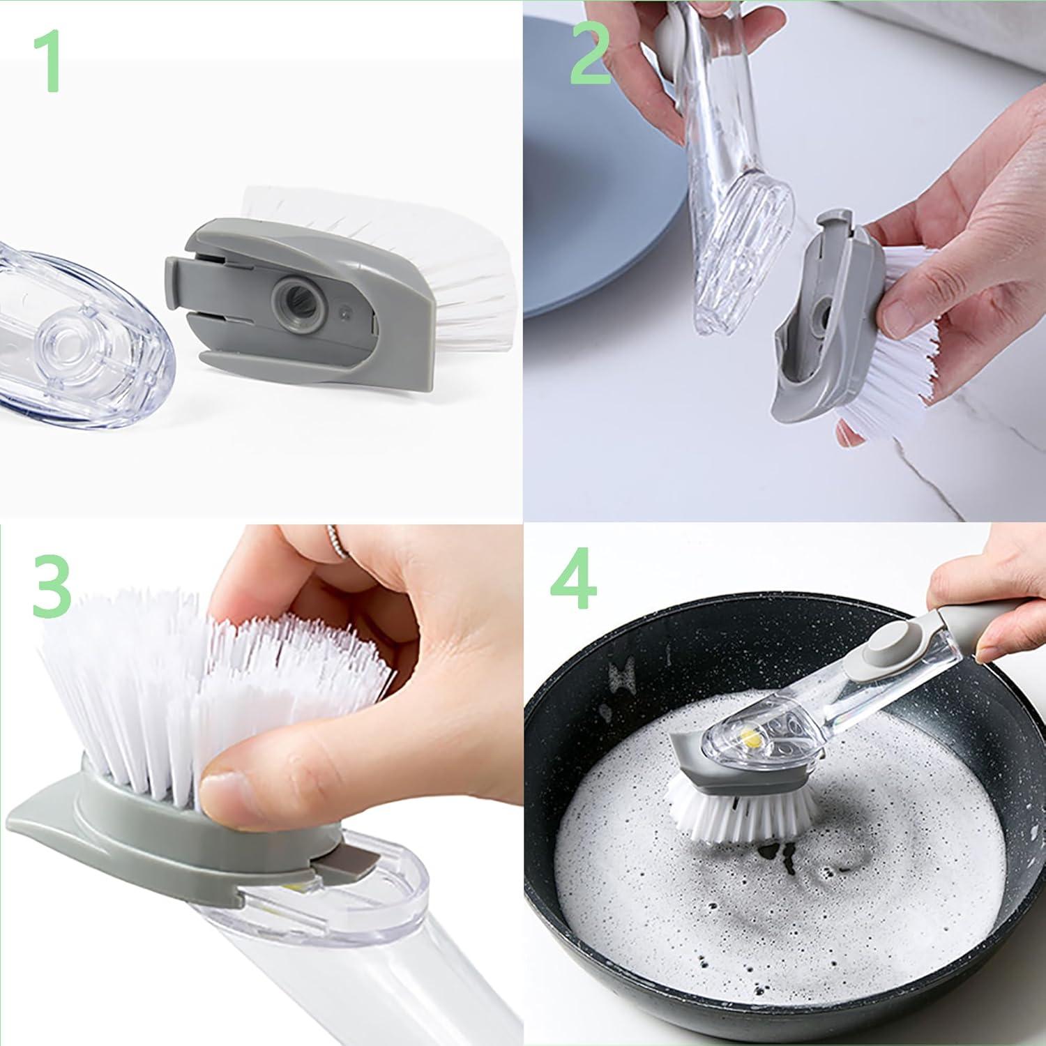 Cabezas de Repuesto para Cepillo de Platos Genérico 4 Pcs